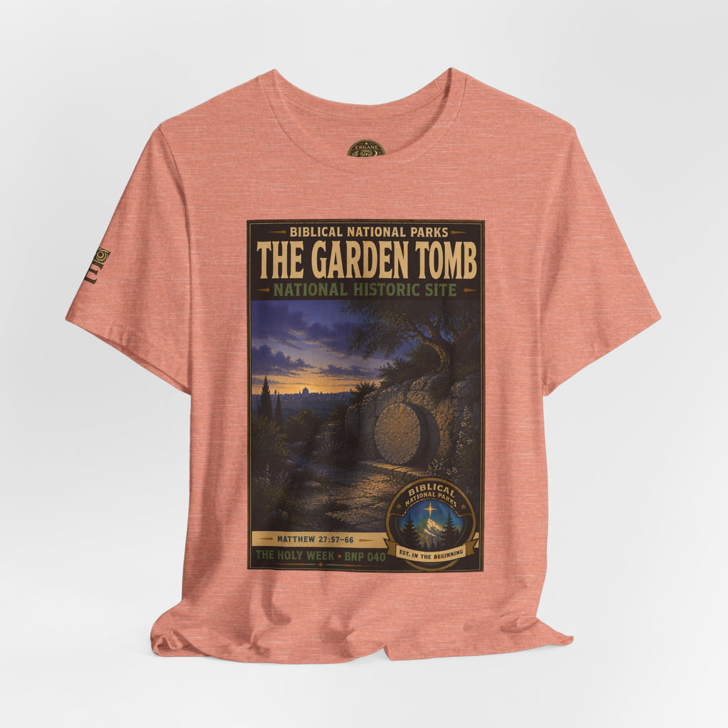 Biblical National Parks Collection VII- The Holy Week #040/041 | Matthew 27: 55-66 | Vintage nature poster Tee | Biblical national parks graphic shirt