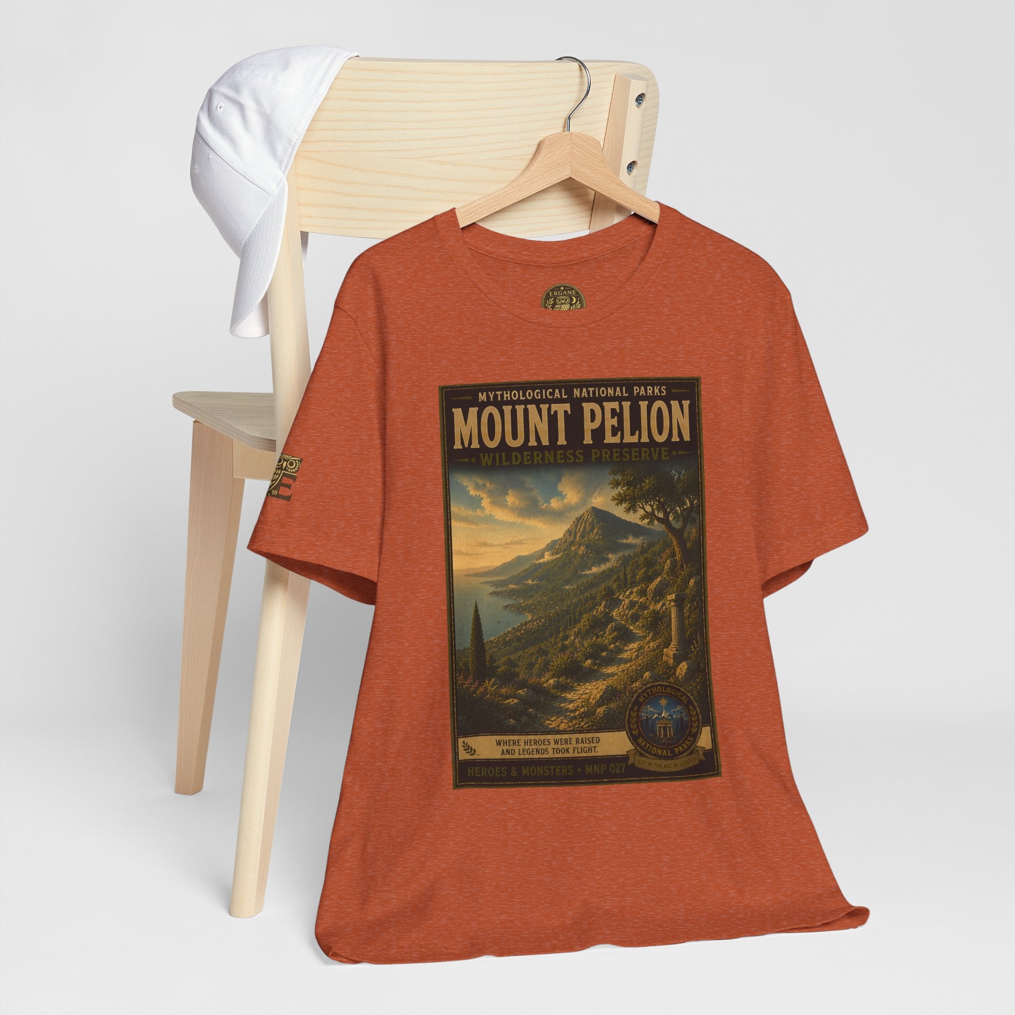 Mythological National Parks Collection III- #027-028 - Heros & Monsters | Vintage nature poster Tee | Mythological National Parks graphic shirt