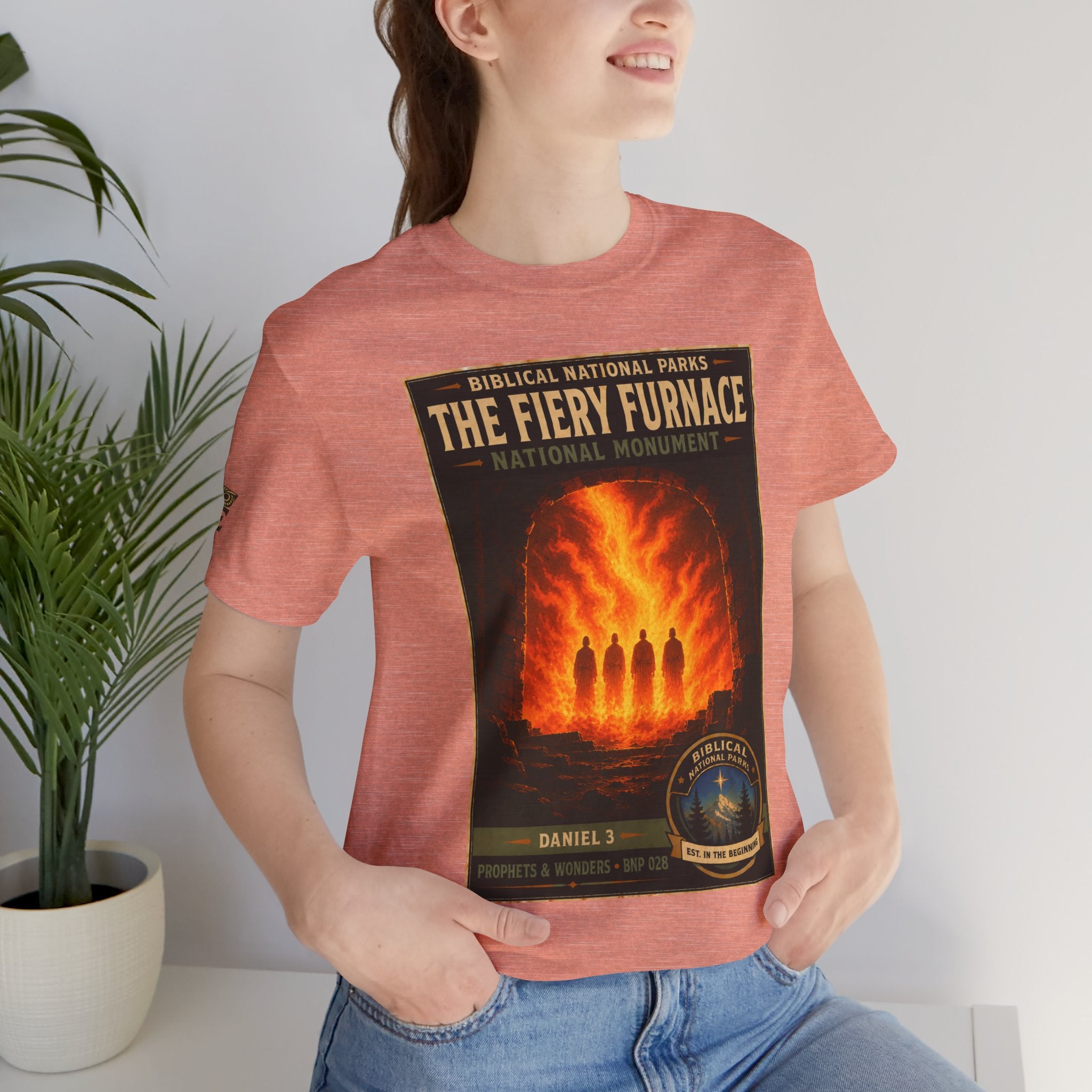 Biblical National Parks Collection V- Prophets & Wonders #028/030 Daniel 3 | Vintage nature poster Tee | Biblical national parks graphic shirt