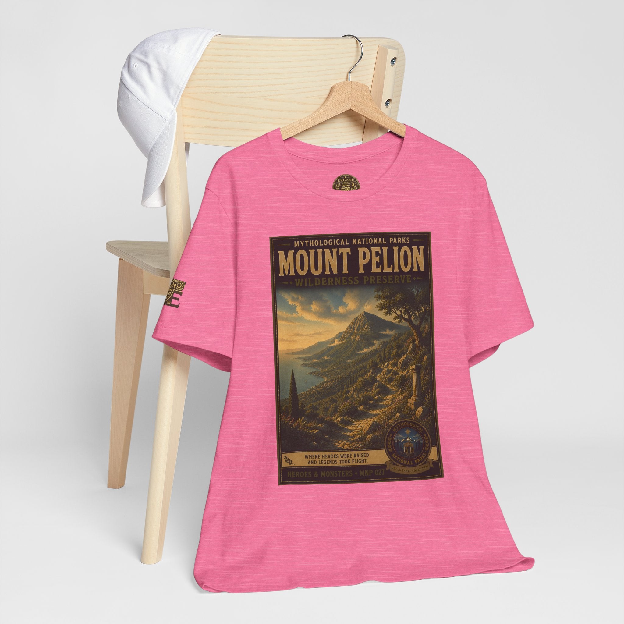 Mythological National Parks Collection III- #027-028 - Heros & Monsters | Vintage nature poster Tee | Mythological National Parks graphic shirt