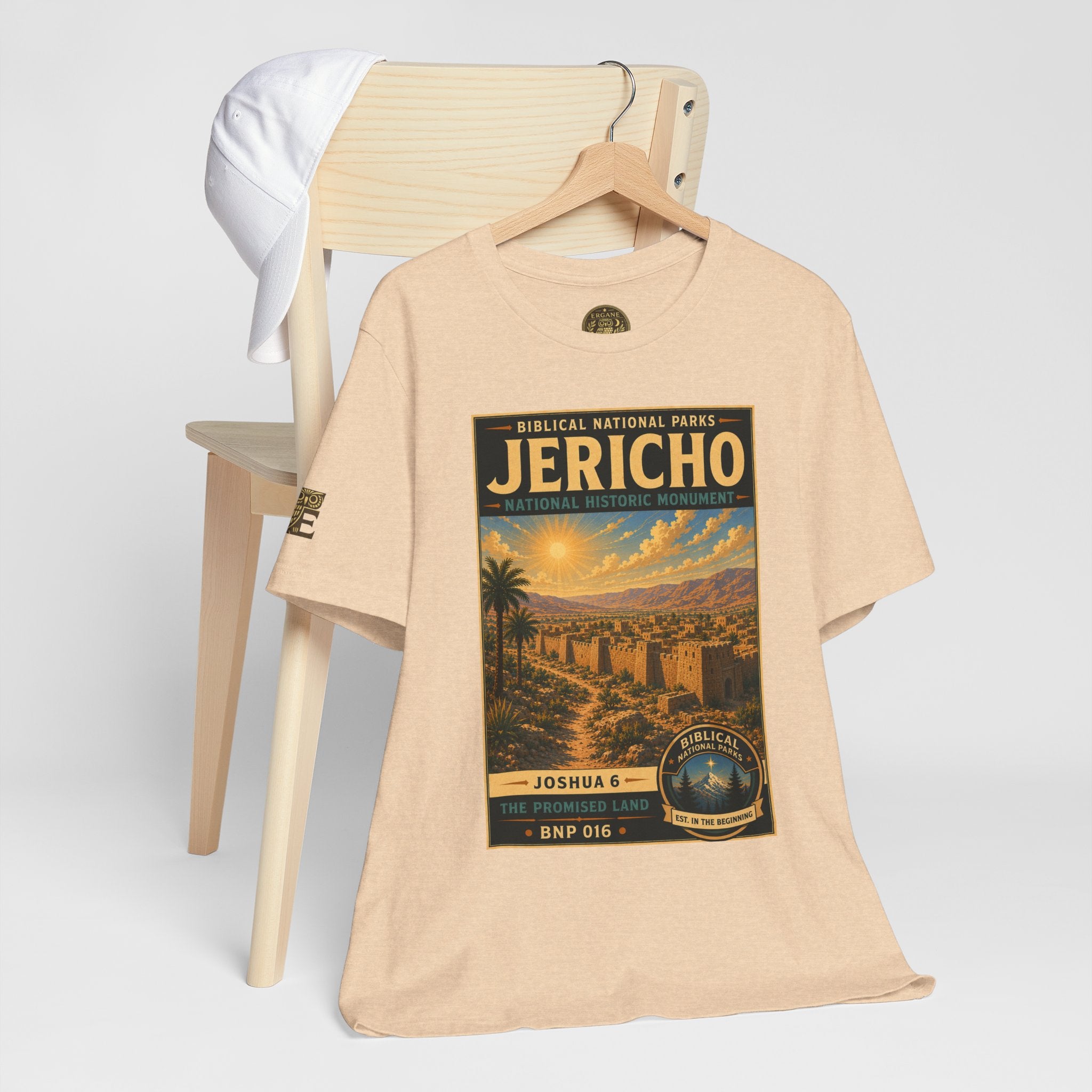 Biblical National Parks Collection III- The Promised Land #016/018 Joshua 6 | Vintage nature poster Tee | Biblical national parks graphic shirt