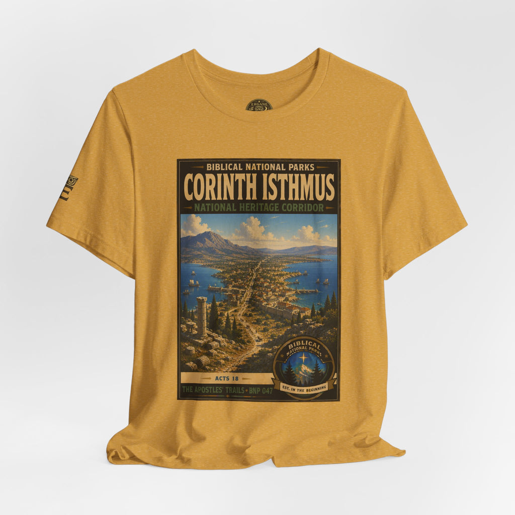 Biblical National Parks Collection VIII- The Apostles' Trails #047/049 | Acts 18 | Vintage nature poster Tee | Biblical national parks graphic shirt