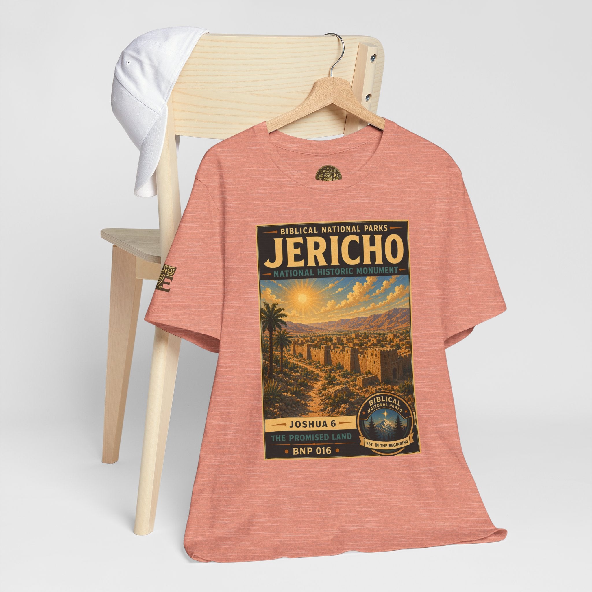Biblical National Parks Collection III- The Promised Land #016/018 Joshua 6 | Vintage nature poster Tee | Biblical national parks graphic shirt
