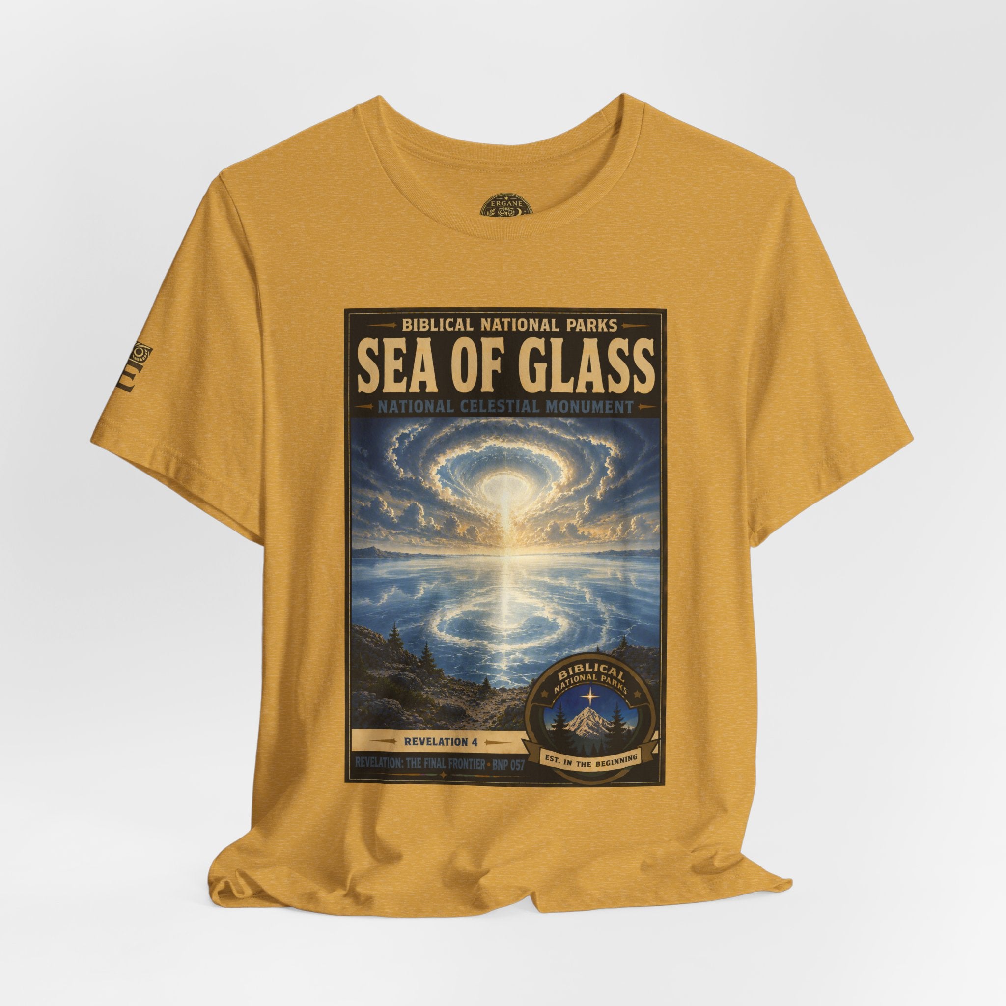 Biblical National Parks Collection X- #057/061 - Revelation: The Final Frontier | Revelation 4 | Vintage nature poster Tee | Biblical national parks graphic shirt