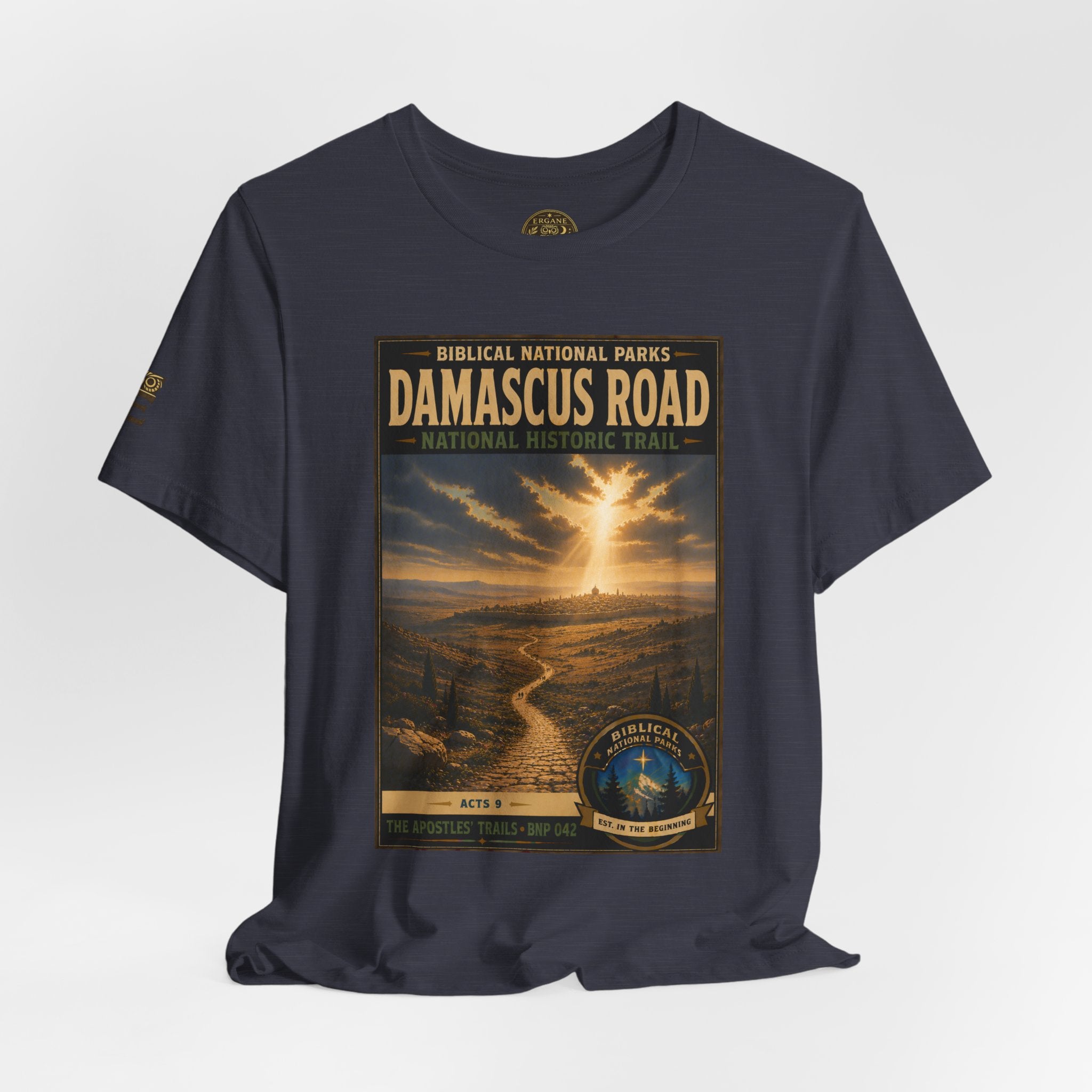 Biblical National Parks Collection VIII- The Apostles' Trails #042/049 | Acts 9 | Vintage nature poster Tee | Biblical national parks graphic shirt