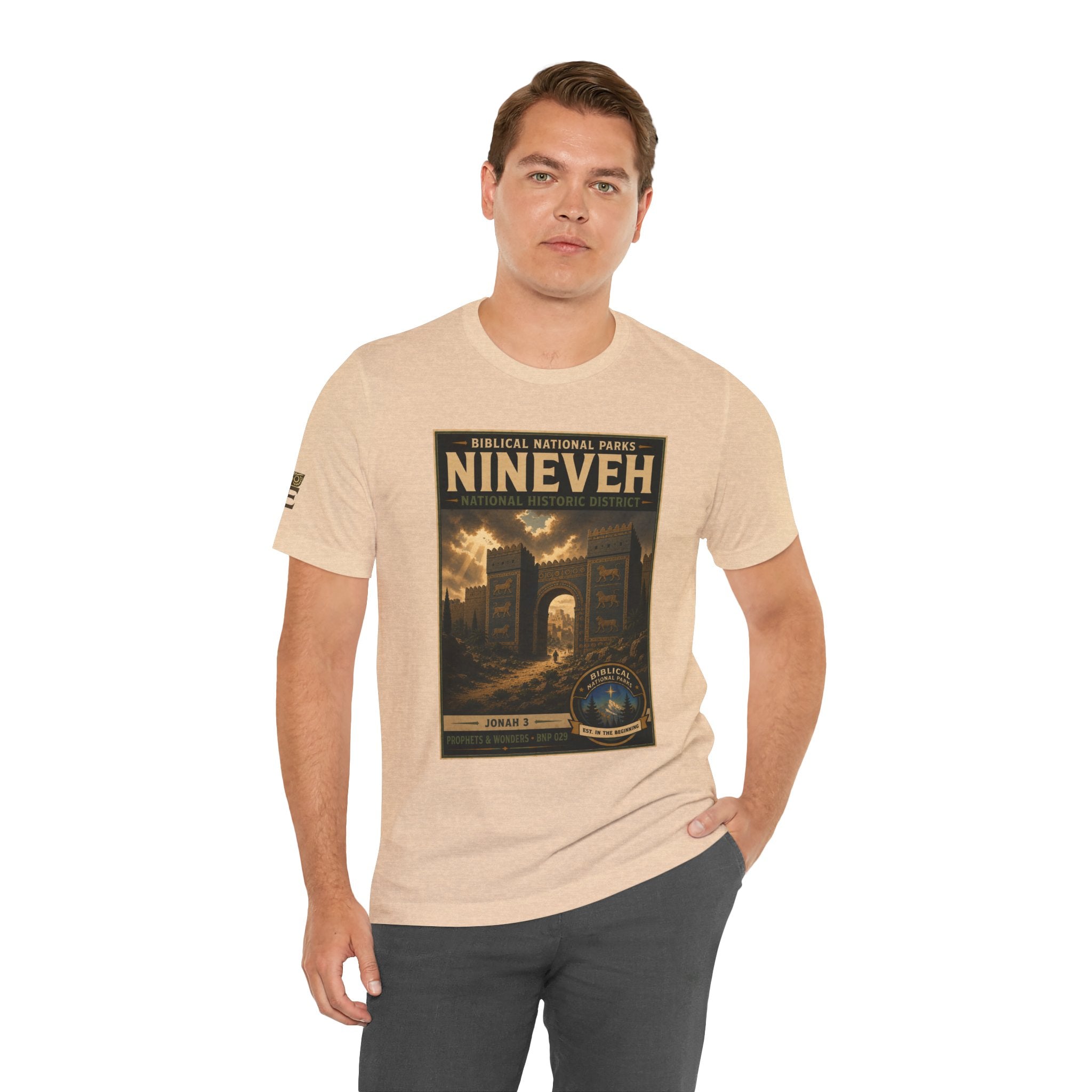 Biblical National Parks Collection V- Prophets & Wonders #029/030 Jonah 3 | Vintage nature poster Tee | Biblical national parks graphic shirt