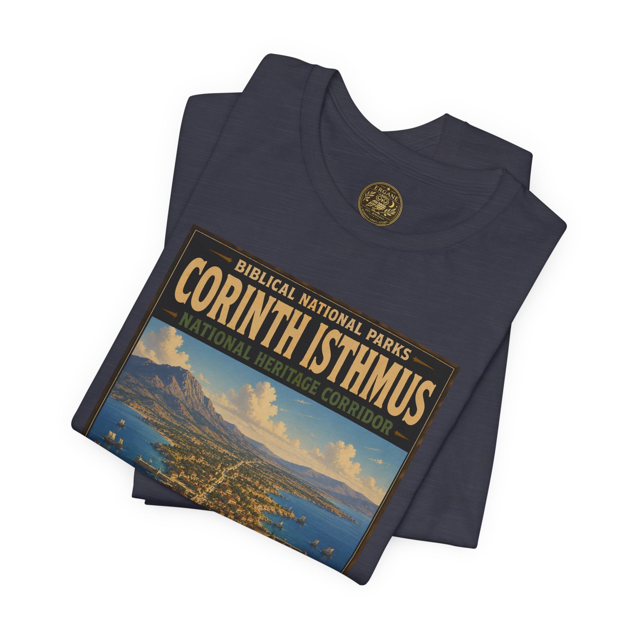 Biblical National Parks Collection VIII- The Apostles' Trails #047/049 | Acts 18 | Vintage nature poster Tee | Biblical national parks graphic shirt