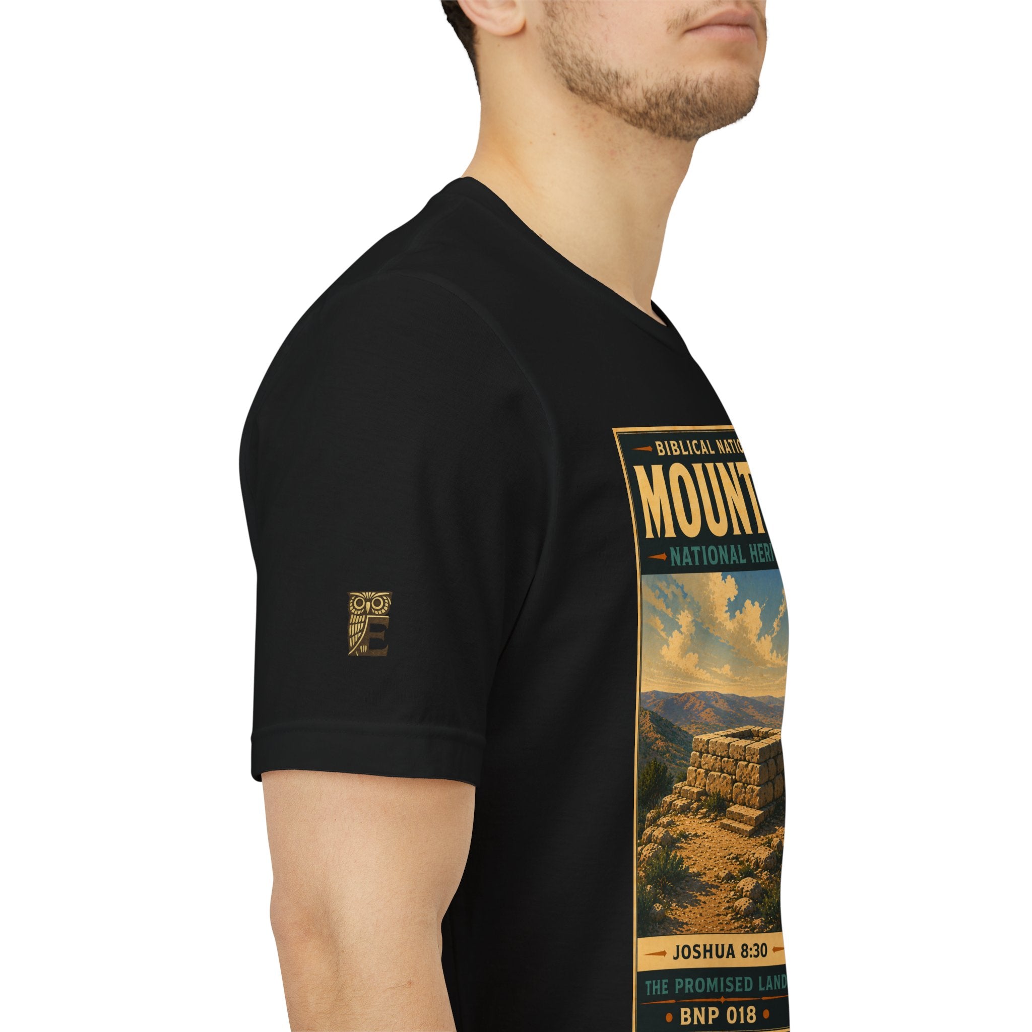 Biblical National Parks Collection III- The Promised Land #018/018 Joshua 8: 30 | Vintage nature poster Tee | Biblical national parks graphic shirt