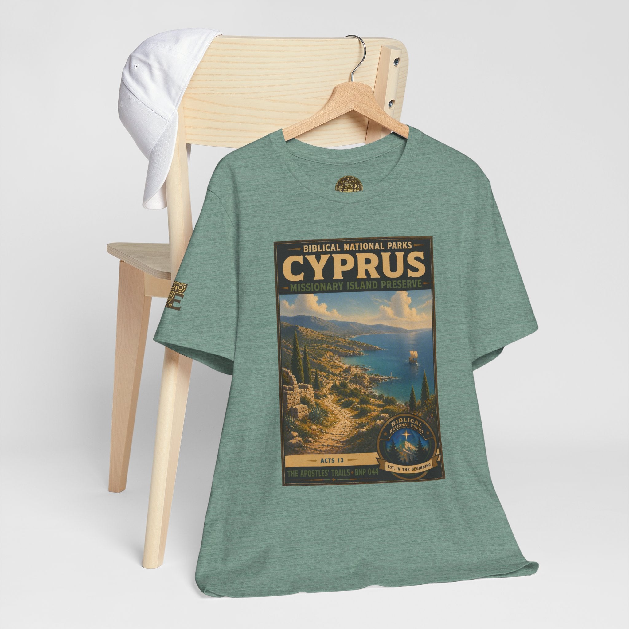 Biblical National Parks Collection VIII- The Apostles' Trails #044/049 | Acts 13 | Vintage nature poster Tee | Biblical national parks graphic shirt