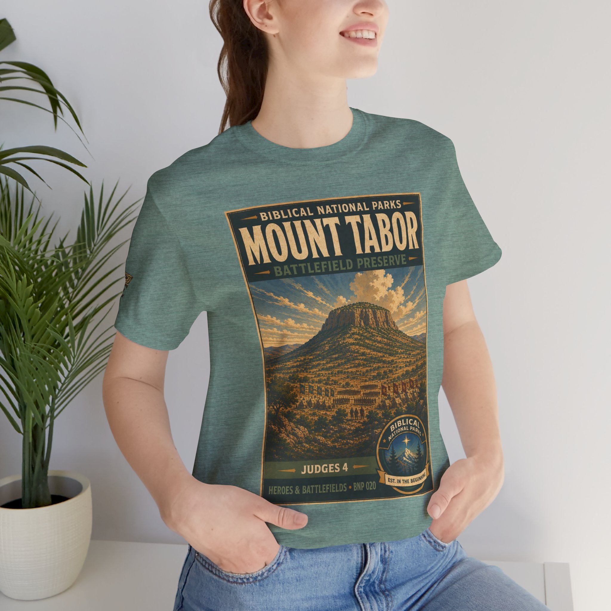 Biblical National Parks Collection IV- Heros & Battlefields #020/023 Judges 4 | Vintage nature poster Tee | Biblical national parks graphic shirt