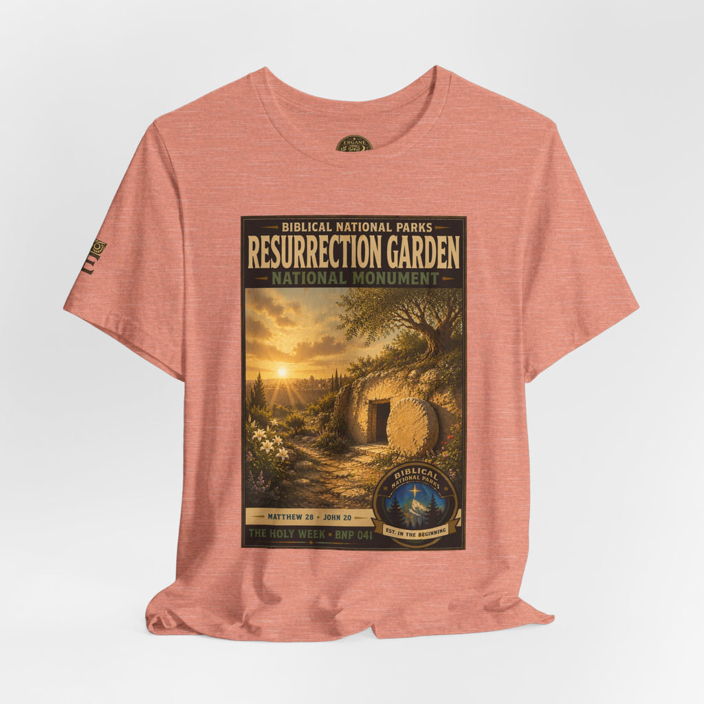Biblical National Parks Collection VII- The Holy Week #041/041 | Matthew 28 - John 20 | Vintage nature poster Tee | Biblical national parks graphic shirt