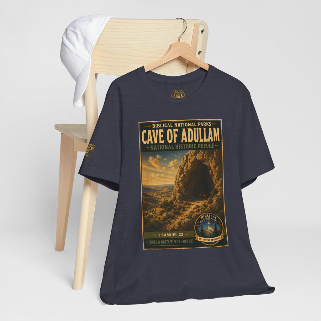 Biblical National Parks Collection IV- Heros & Battlefields #023/023 1 Samuel 22 | Vintage nature poster Tee | Biblical national parks graphic shirt