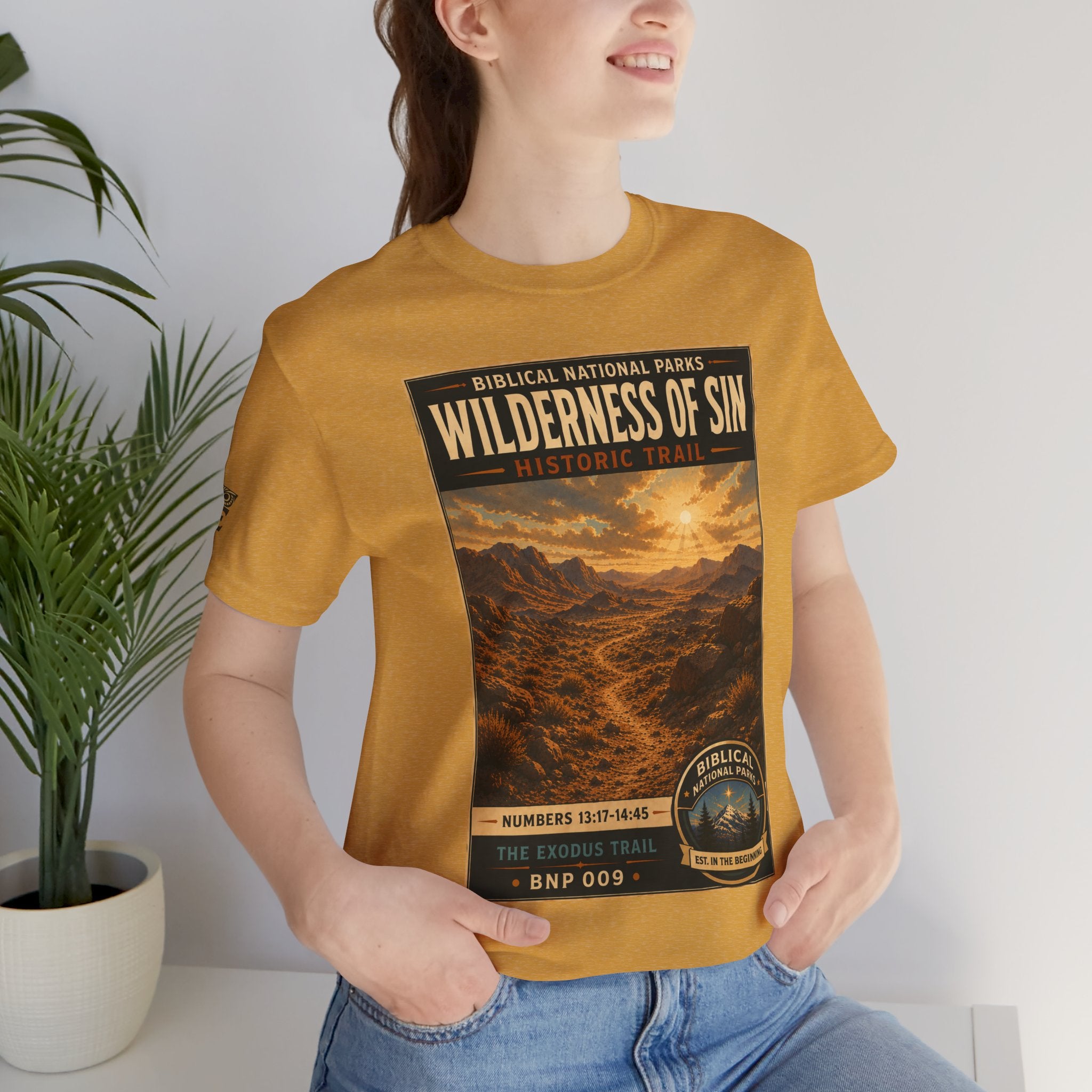 Biblical National Parks Collection II- The Exodus Trail #009/013 Exodus 13: 17 - 14:45 | Vintage nature poster Tee | Biblical national parks graphic shirt