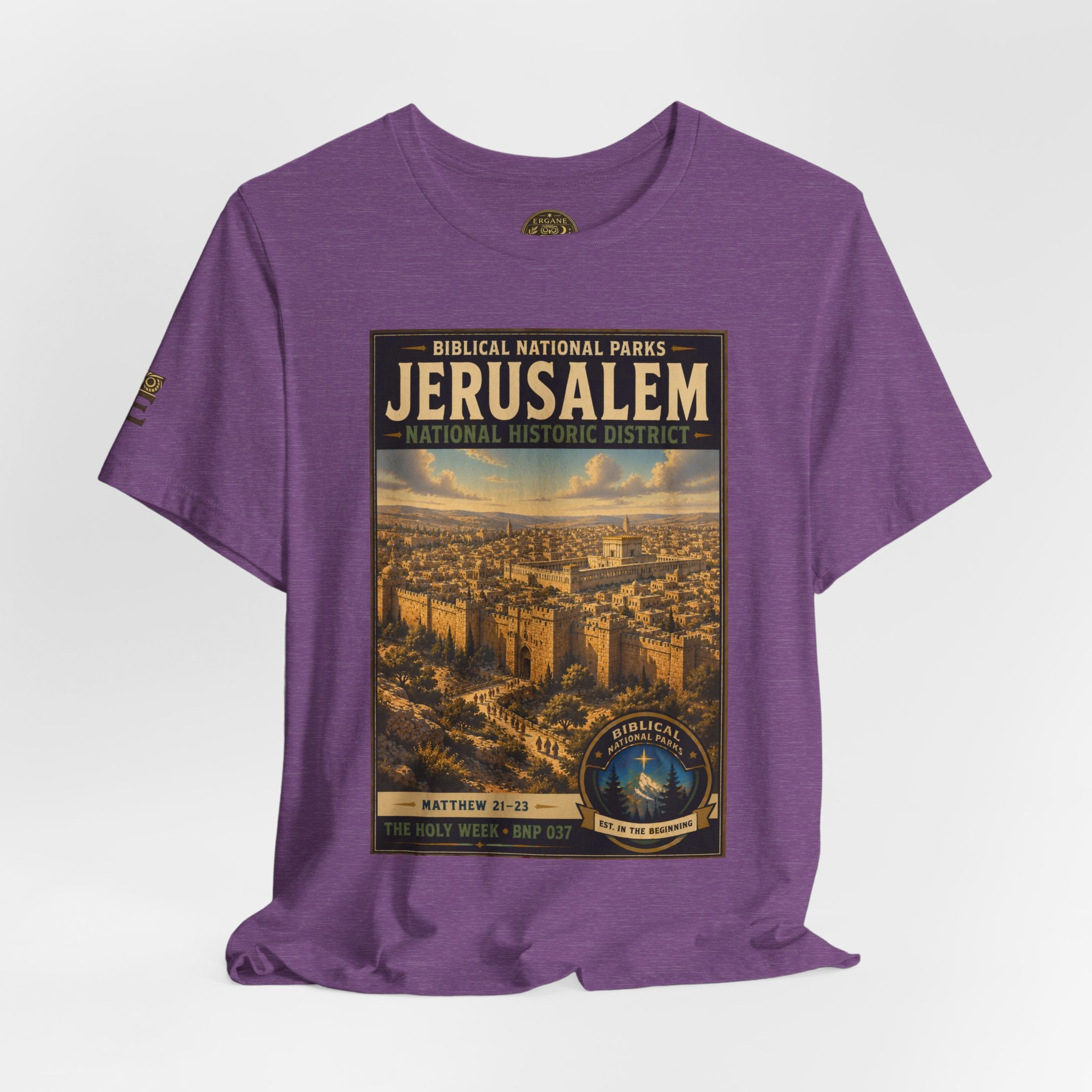Biblical National Parks Collection VII- The Holy Week #037/041 | Matthew 21-23 | Vintage nature poster Tee | Biblical national parks graphic shirt