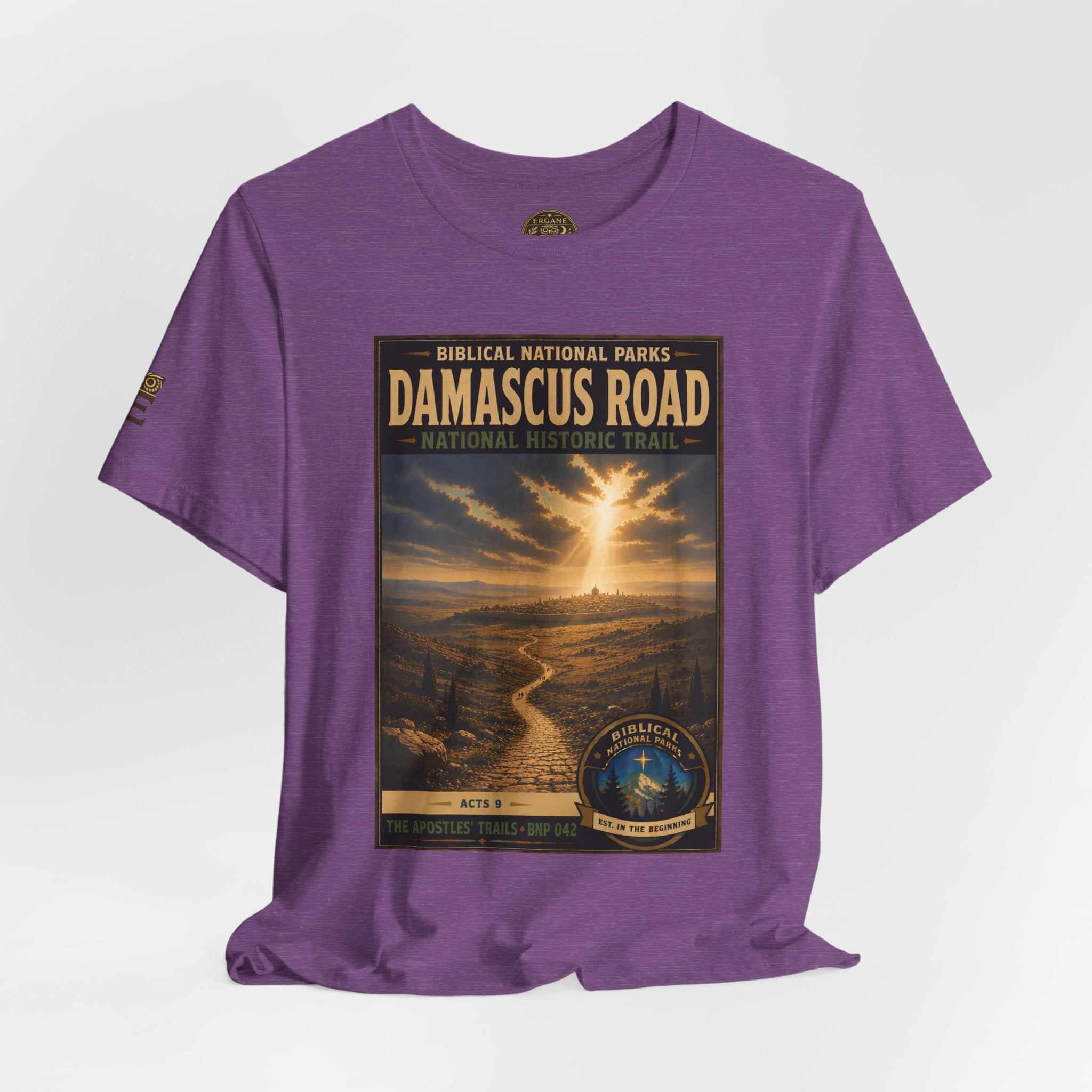 Biblical National Parks Collection VIII- The Apostles' Trails #042/049 | Acts 9 | Vintage nature poster Tee | Biblical national parks graphic shirt
