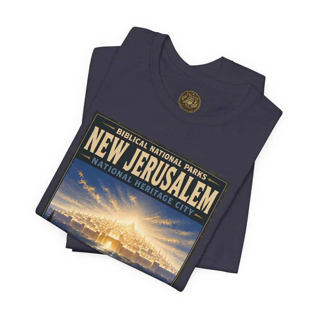 Biblical National Parks Collection X- #060/061 - Revelation: The Final Frontier | Revelation 21 | Vintage nature poster Tee | Biblical national parks graphic shirt 2