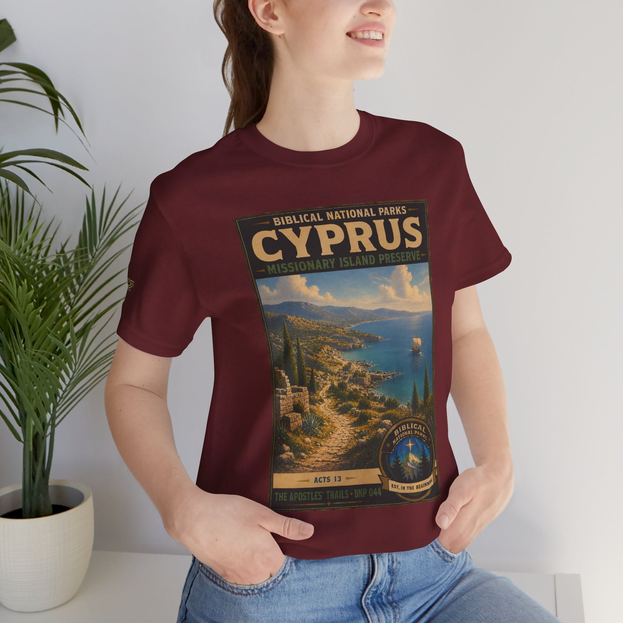 Biblical National Parks Collection VIII- The Apostles' Trails #044/049 | Acts 13 | Vintage nature poster Tee | Biblical national parks graphic shirt