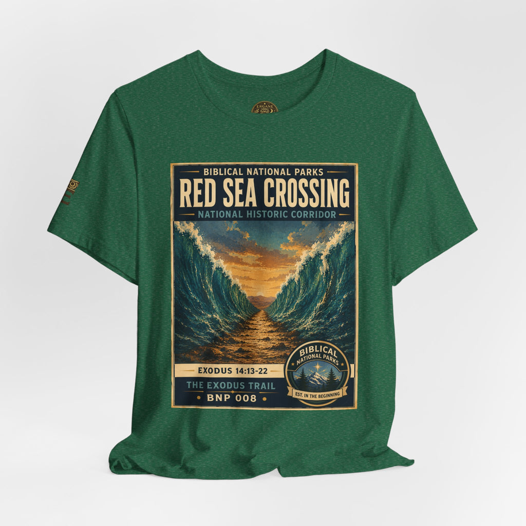 Biblical National Parks Collection II- The Exodus Trail #008/013 Exodus 14: 13-22 | Vintage nature poster Tee | Biblical national parks graphic shirt