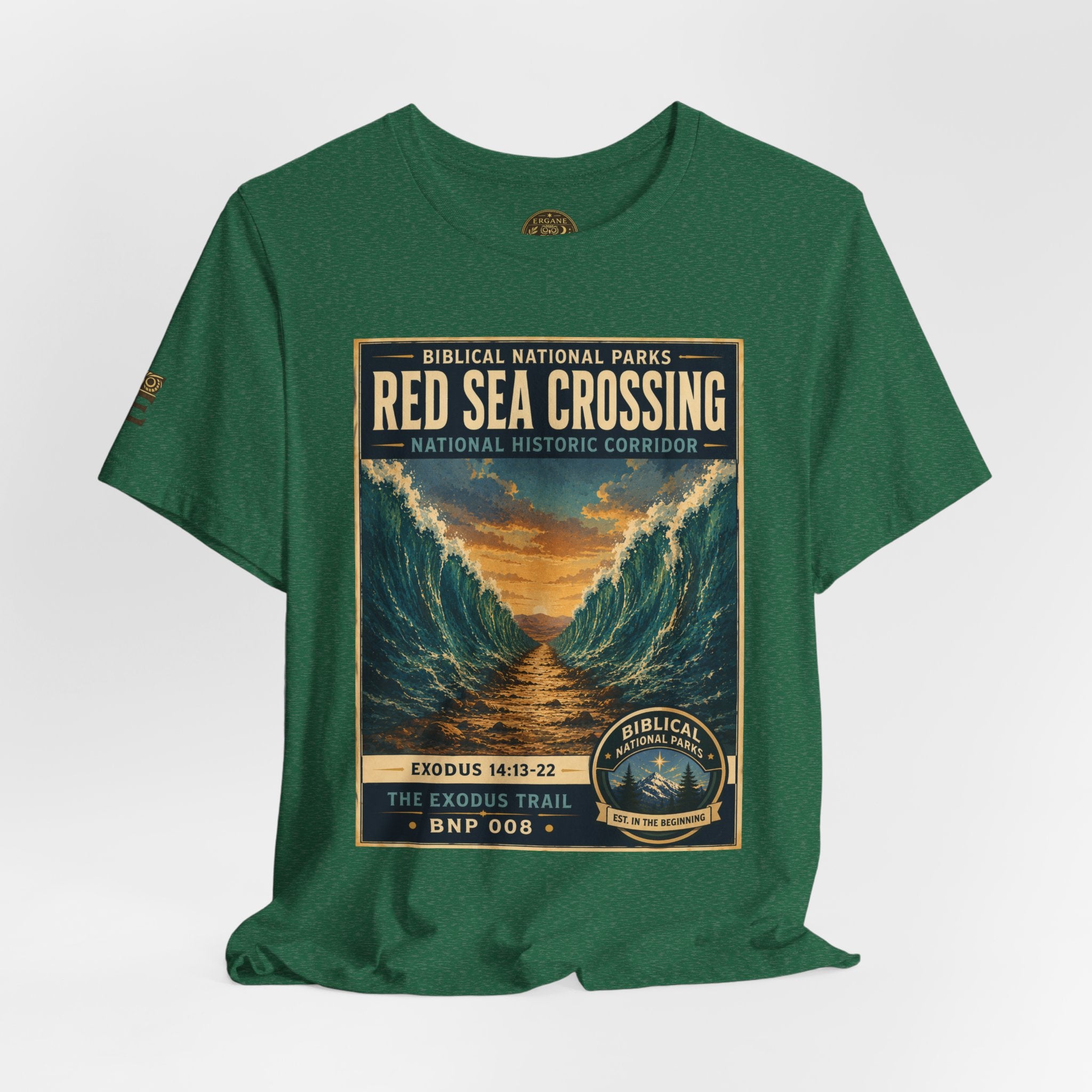 Biblical National Parks Collection II- The Exodus Trail #008/013 Exodus 14: 13-22 | Vintage nature poster Tee | Biblical national parks graphic shirt