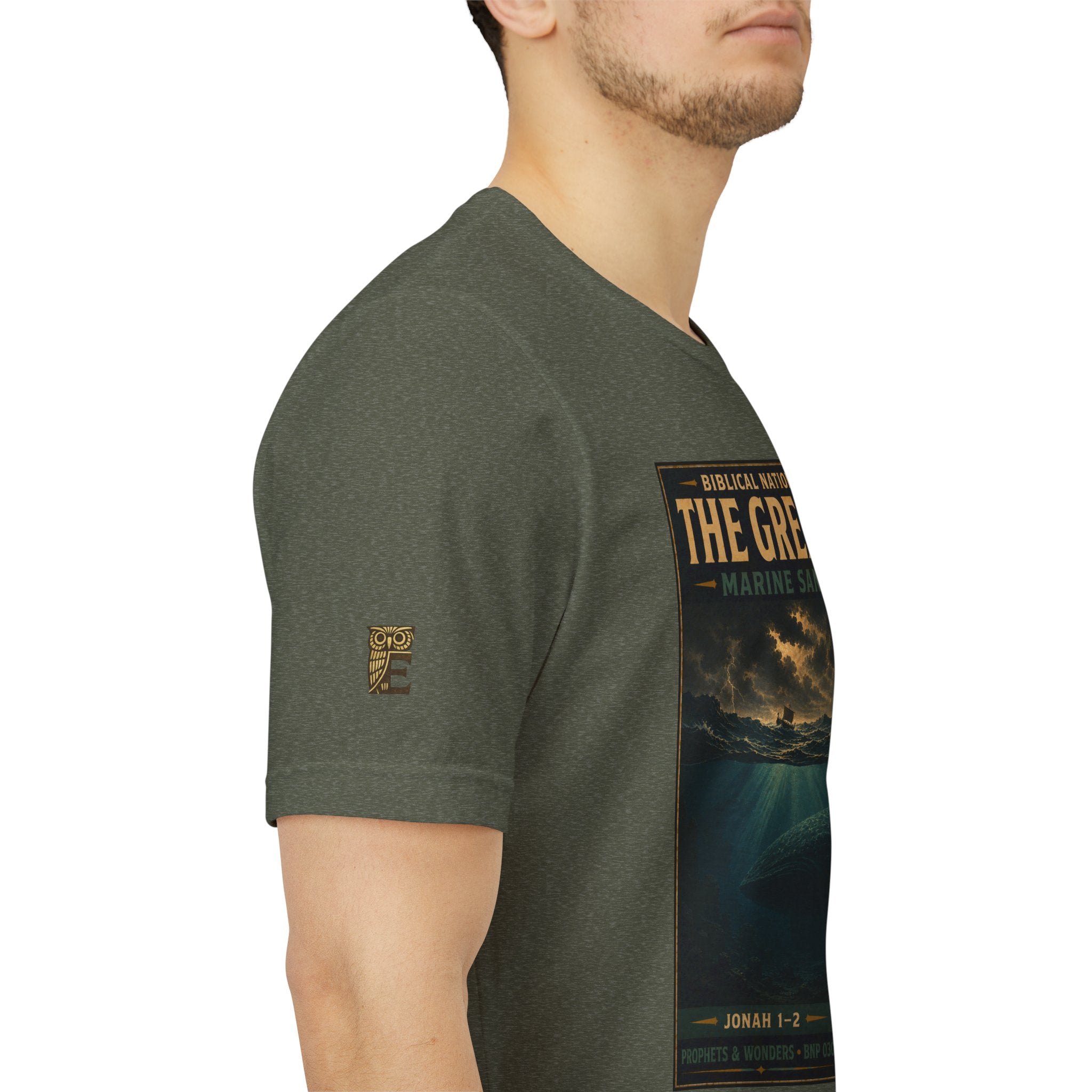 Biblical National Parks Collection V- Prophets & Wonders #030/030 Jonah 1-2 | Vintage nature poster Tee | Biblical national parks graphic shirt