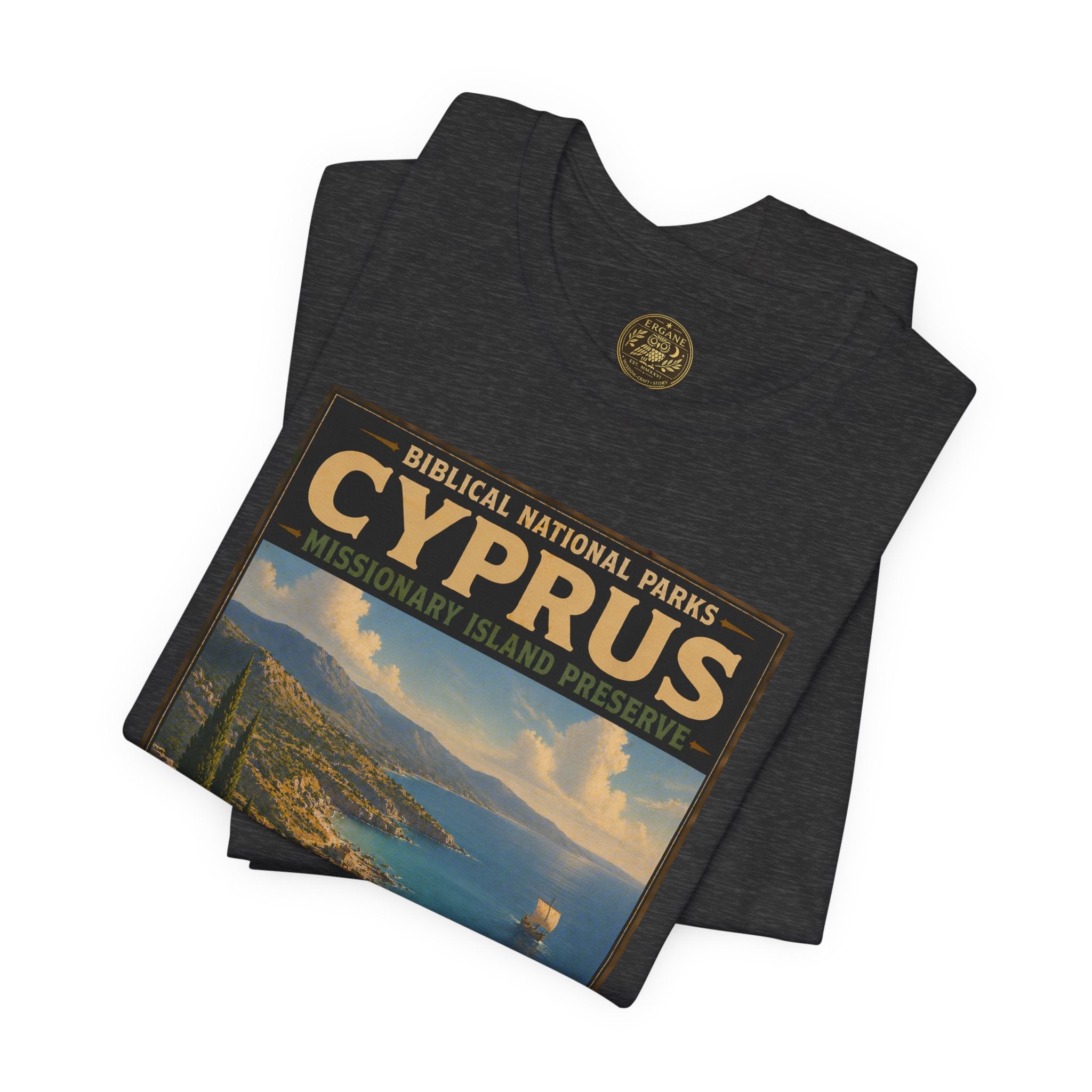 Biblical National Parks Collection VIII- The Apostles' Trails #044/049 | Acts 13 | Vintage nature poster Tee | Biblical national parks graphic shirt