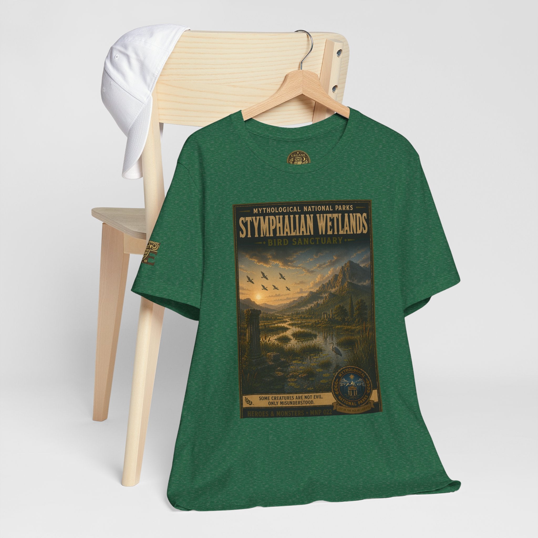 Mythological National Parks Collection III- #022-028 - Heros & Monsters | Vintage nature poster Tee | Mythological National Parks graphic shirt