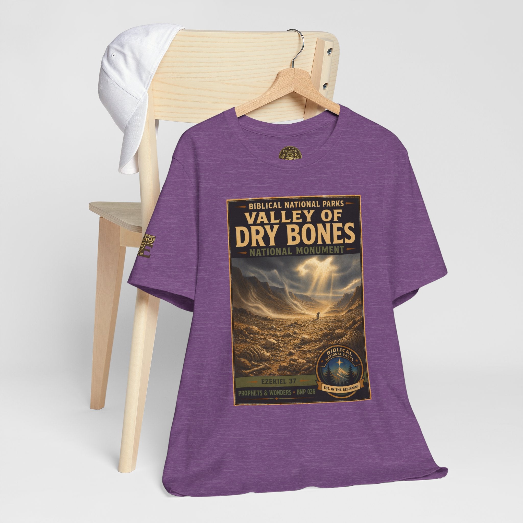Biblical National Parks Collection V- Prophets & Wonders #026/030 Ezekiel 37  | Vintage nature poster Tee | Biblical national parks graphic shirt