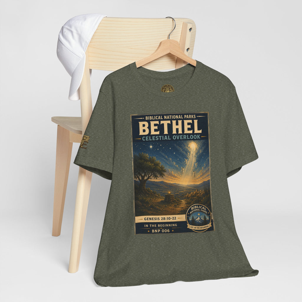 Biblical National Parks Collection I- In The Beginning #006/006 Genesis 28: 10-22 | Vintage nature poster Tee | Biblical national parks graphic shirt