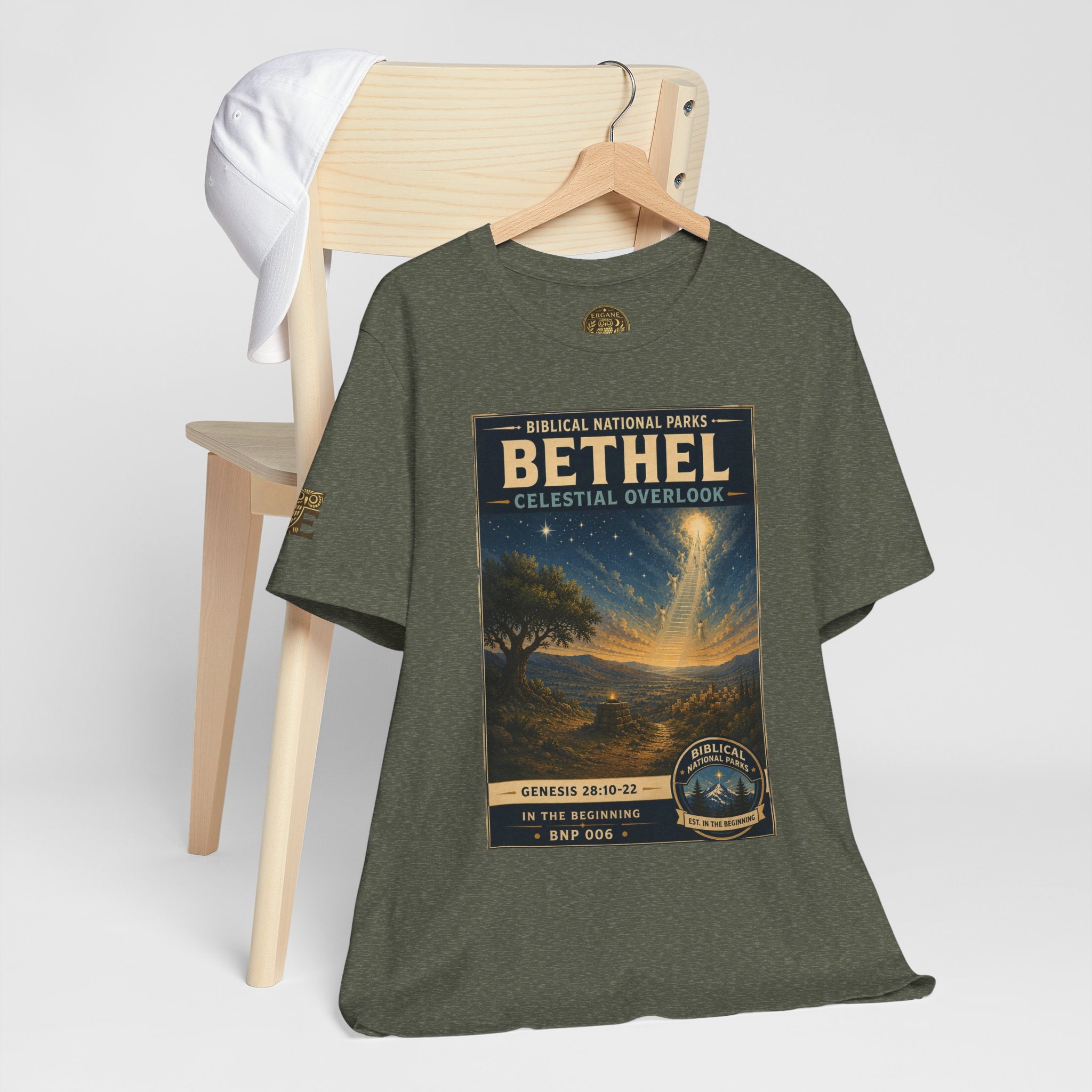 Biblical National Parks Collection I- In The Beginning #006/006 Genesis 28: 10-22 | Vintage nature poster Tee | Biblical national parks graphic shirt