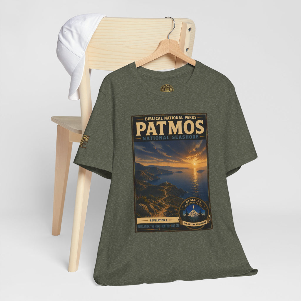 Biblical National Parks Collection X- #055/061 - Revelation: The Final Frontier | Revelation 1 | Vintage nature poster Tee | Biblical national parks graphic shirt