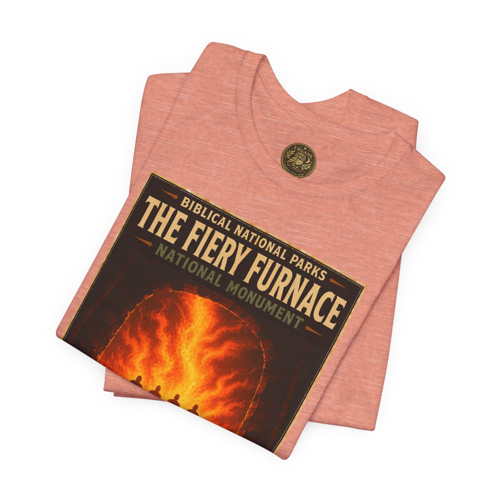 Biblical National Parks Collection V- Prophets & Wonders #028/030 Daniel 3 | Vintage nature poster Tee | Biblical national parks graphic shirt