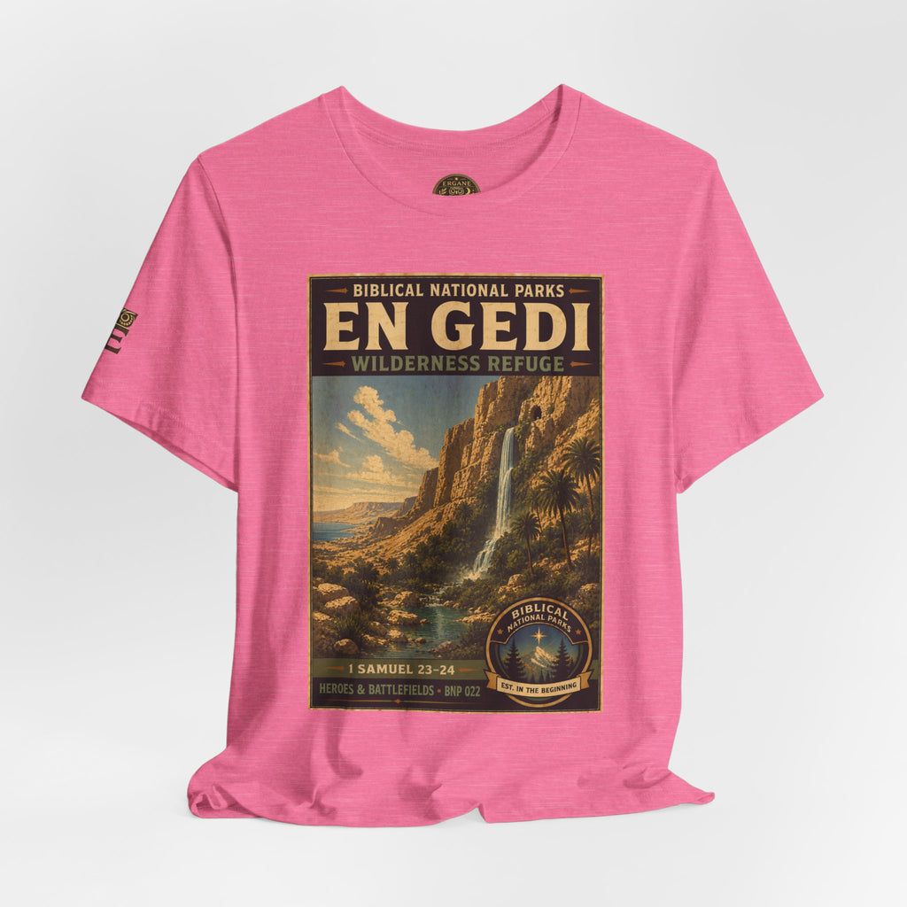 Biblical National Parks Collection IV- Heros & Battlefields #022/023 1 Samuel 23-24 | Vintage nature poster Tee | Biblical national parks graphic shirt