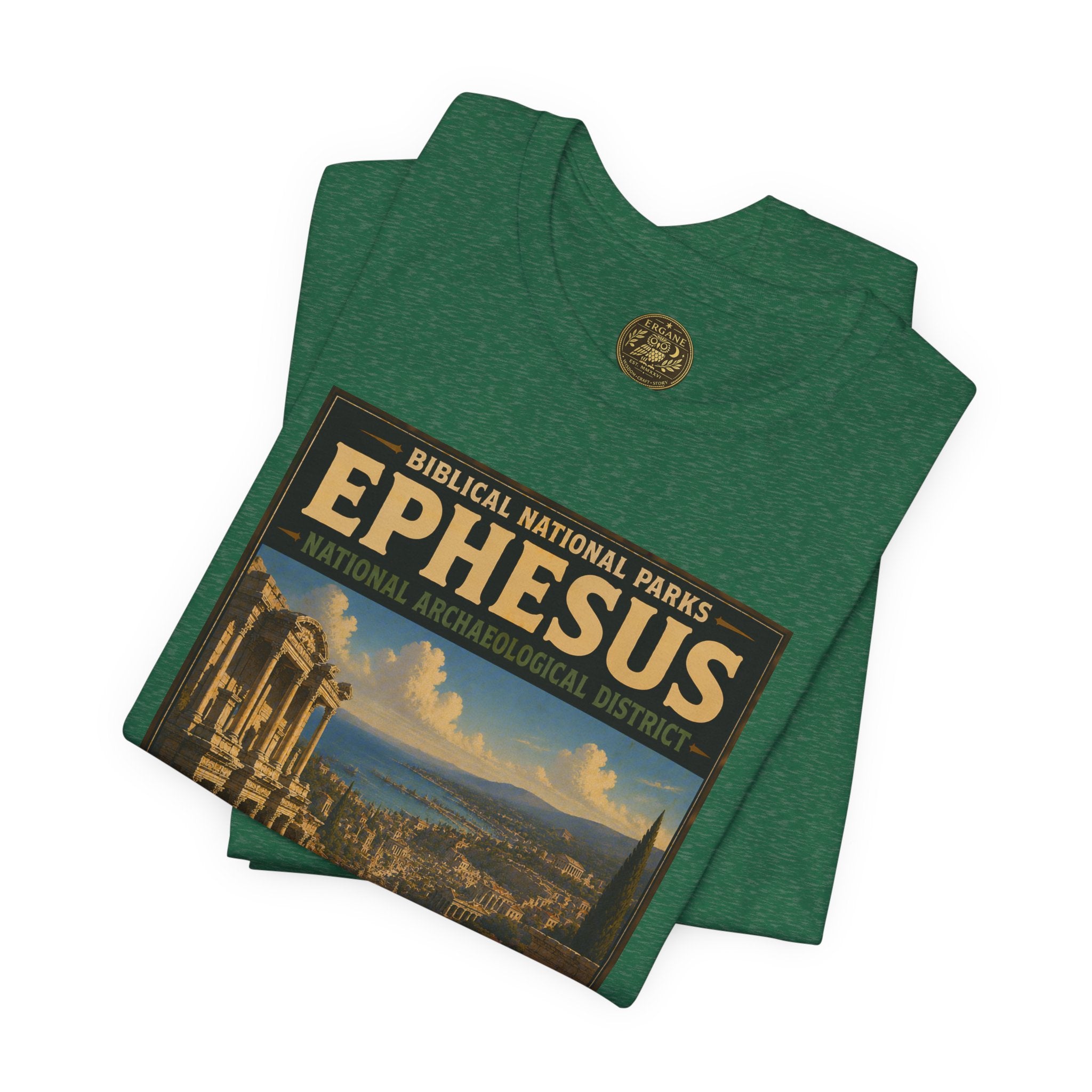 Biblical National Parks Collection VIII- The Apostles' Trails #048/049 | Acts 19 | Vintage nature poster Tee | Biblical national parks graphic shirt