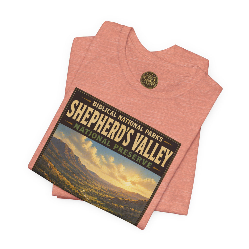 Biblical National Parks Collection IX- #050/054 -Psalms & Sacred Landscapes | Psalm 23 | Vintage nature poster Tee | Biblical national parks graphic shirt