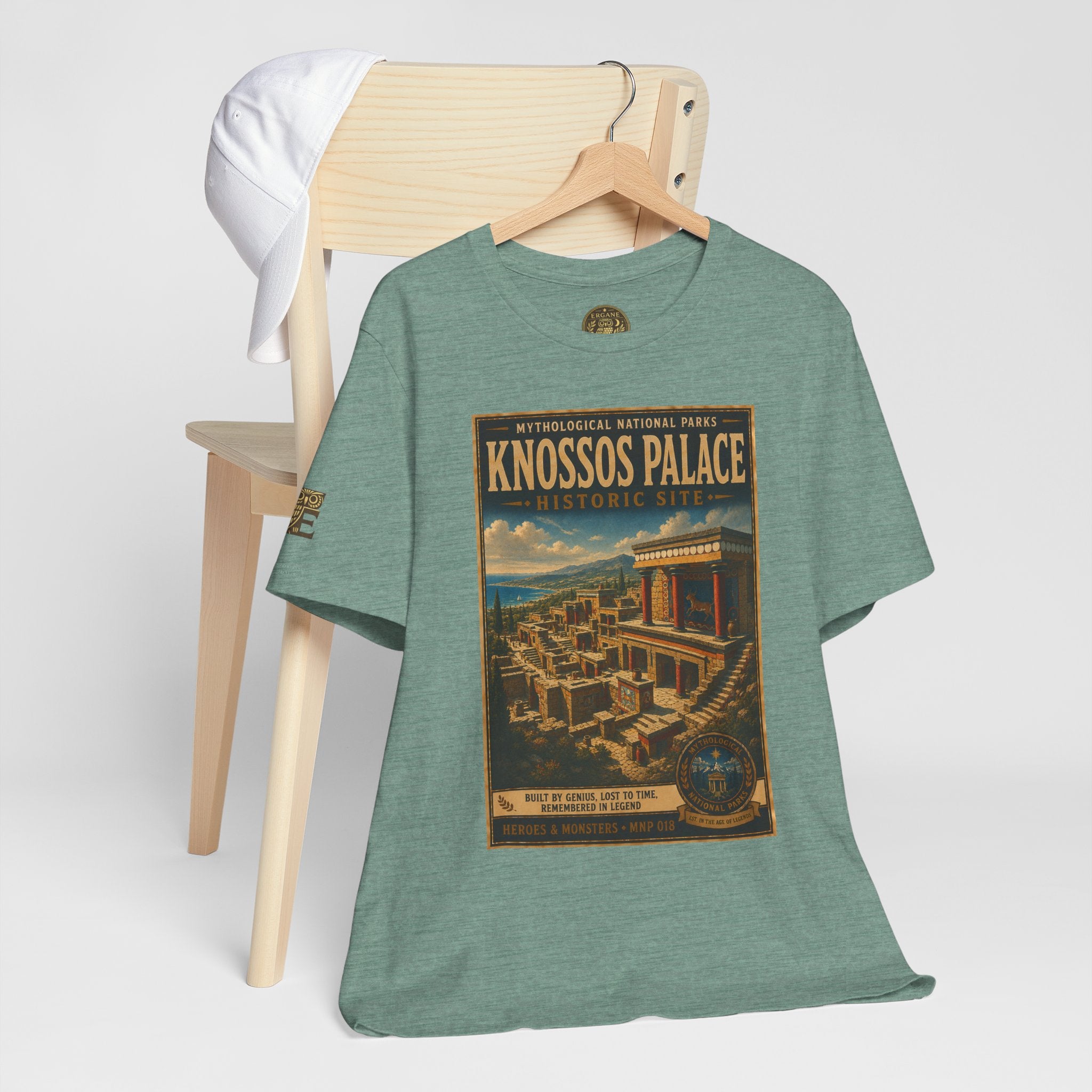 Mythological National Parks Collection III- #018-028 - Heros & Monsters | Vintage nature poster Tee | Mythological National Parks graphic shirt