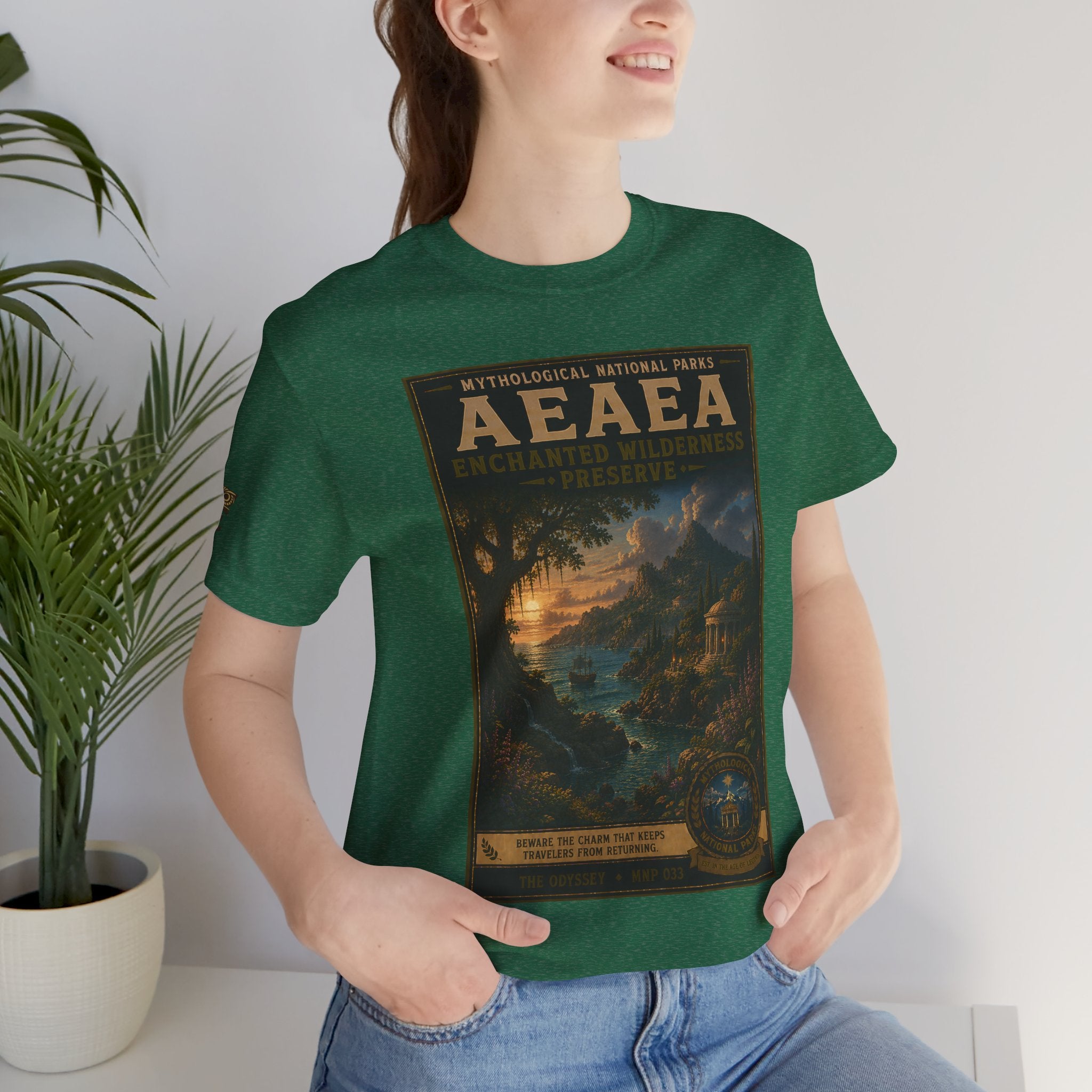 Mythological National Parks Collection IV- #033-038 - THE ODYSSEY | Vintage nature poster Tee | Mythological National Parks graphic shirt