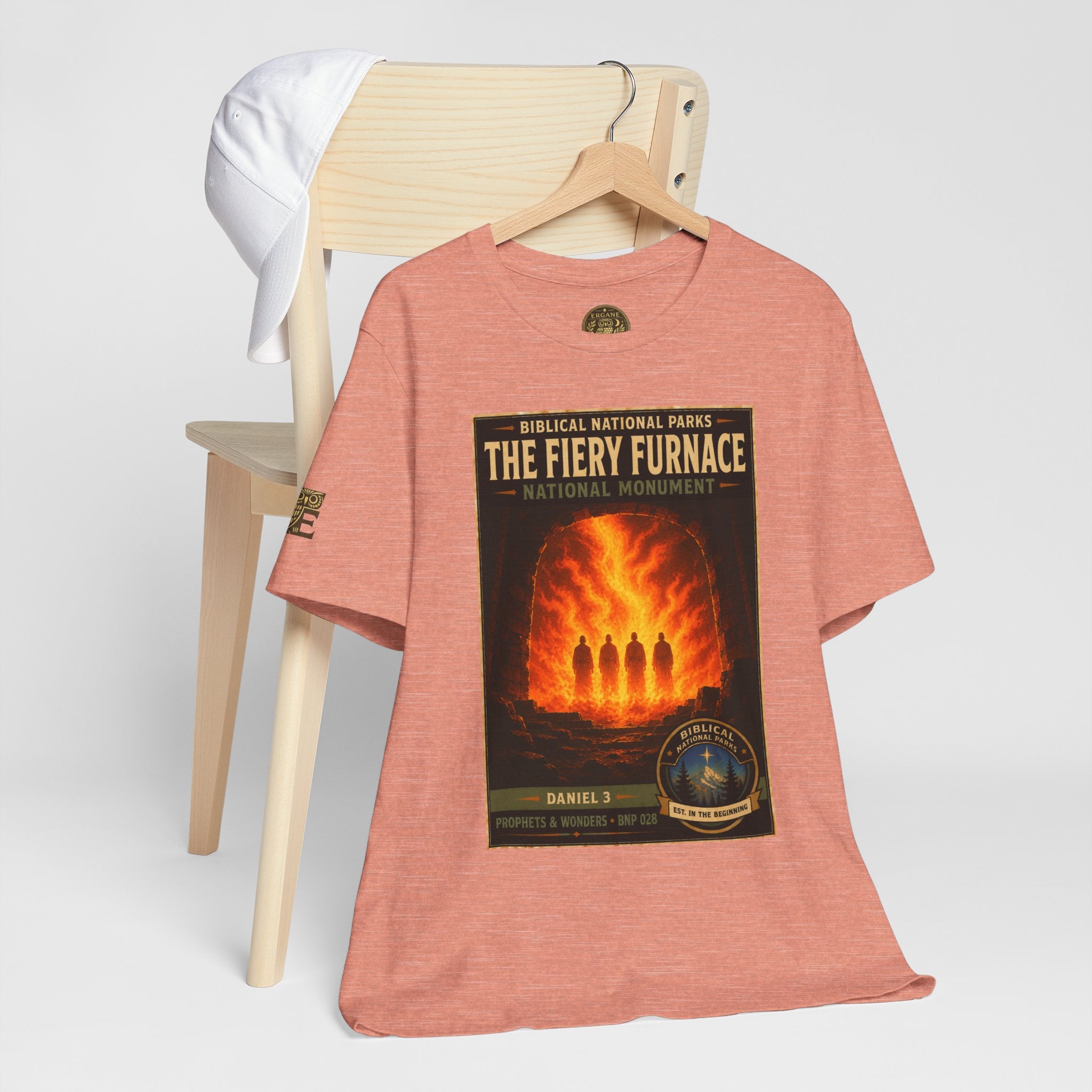Biblical National Parks Collection V- Prophets & Wonders #028/030 Daniel 3 | Vintage nature poster Tee | Biblical national parks graphic shirt