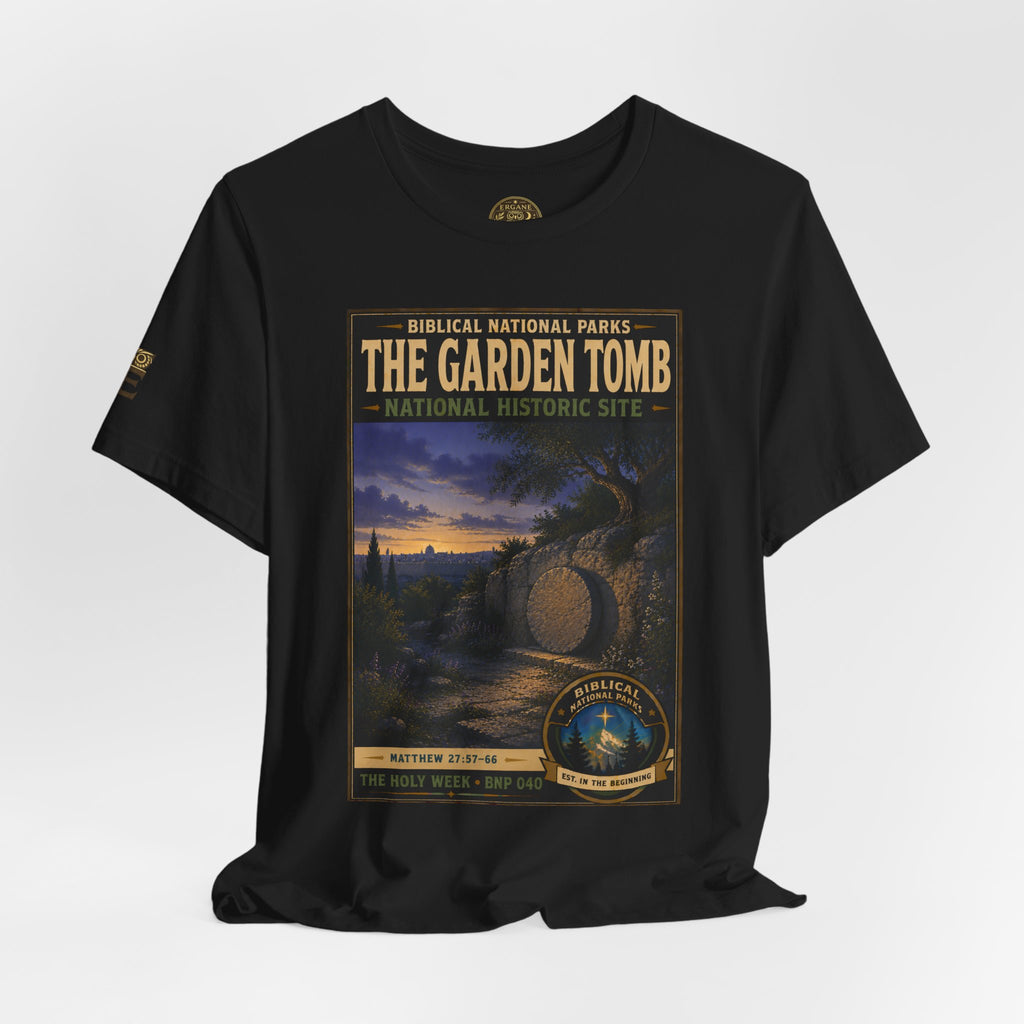 Biblical National Parks Collection VII- The Holy Week #040/041 | Matthew 27: 55-66 | Vintage nature poster Tee | Biblical national parks graphic shirt