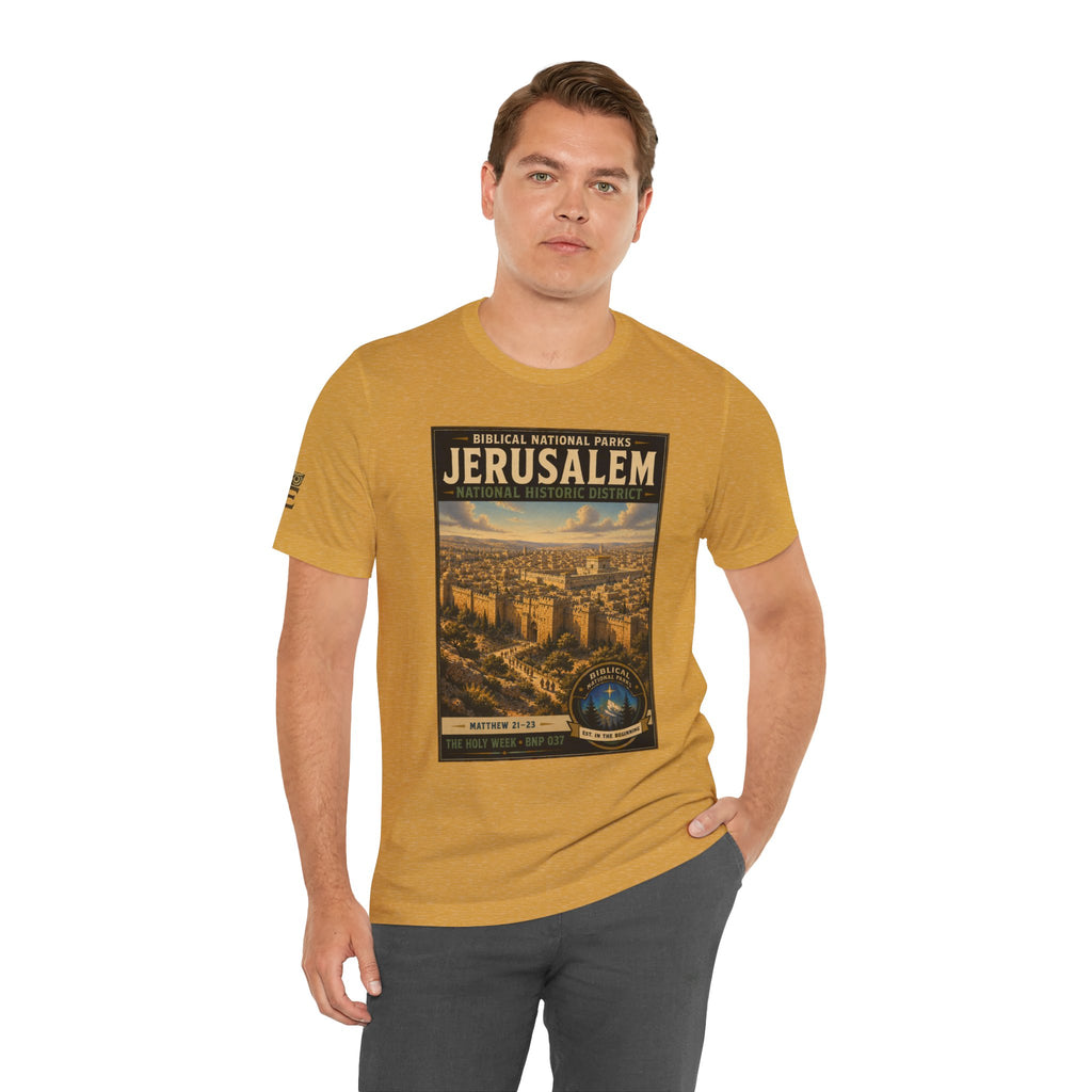 Biblical National Parks Collection VII- The Holy Week #037/041 | Matthew 21-23 | Vintage nature poster Tee | Biblical national parks graphic shirt