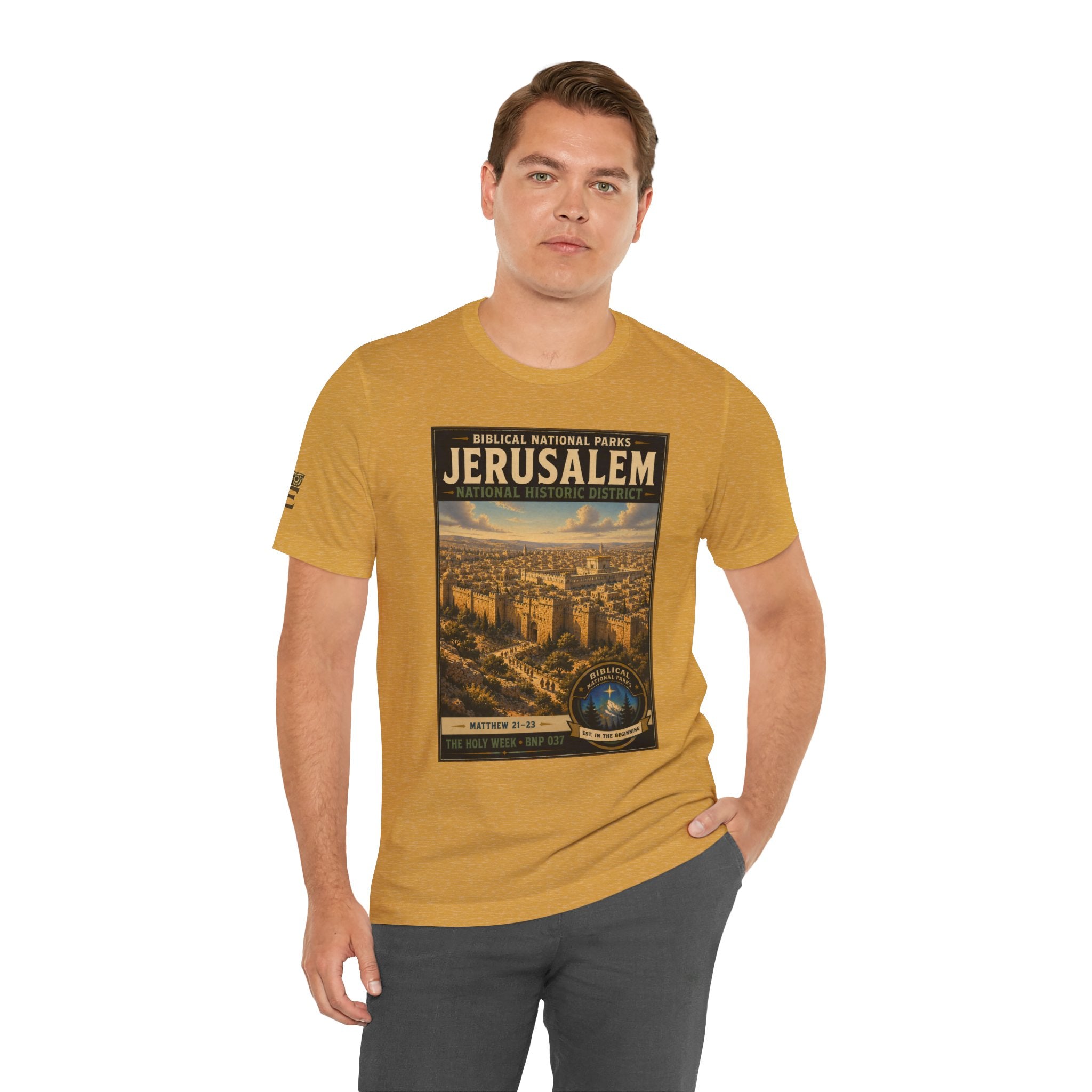 Biblical National Parks Collection VII- The Holy Week #037/041 | Matthew 21-23 | Vintage nature poster Tee | Biblical national parks graphic shirt