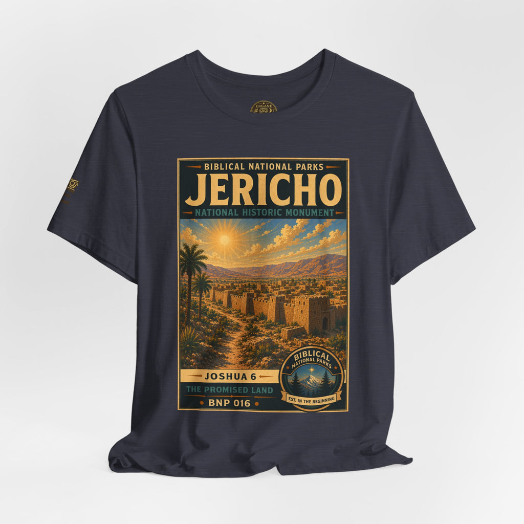 Biblical National Parks Collection III- The Promised Land #016/018 Joshua 6 | Vintage nature poster Tee | Biblical national parks graphic shirt