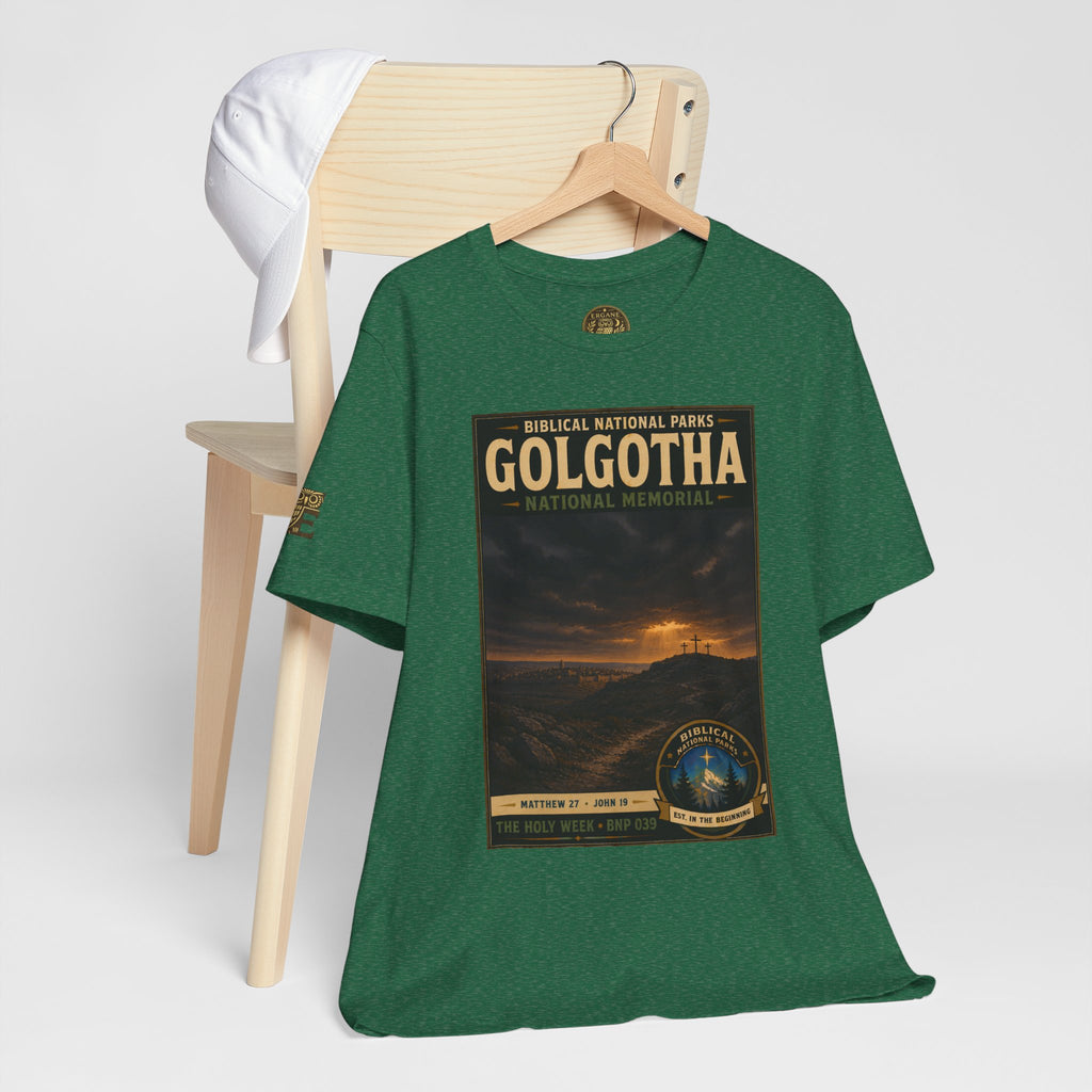 Biblical National Parks Collection VII- The Holy Week #039/041 | Matthew 27 - John 19 | Vintage nature poster Tee | Biblical national parks graphic shirt