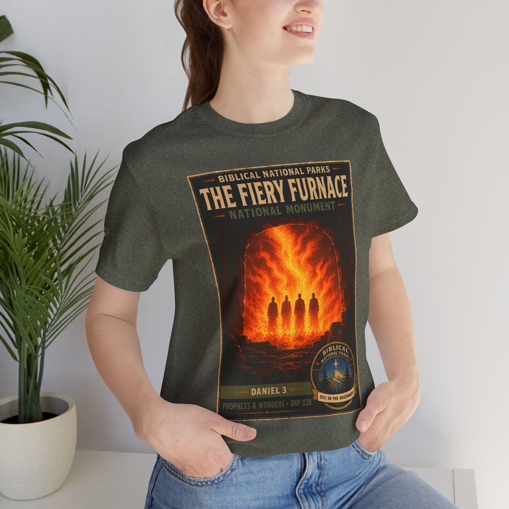Biblical National Parks Collection V- Prophets & Wonders #028/030 Daniel 3 | Vintage nature poster Tee | Biblical national parks graphic shirt