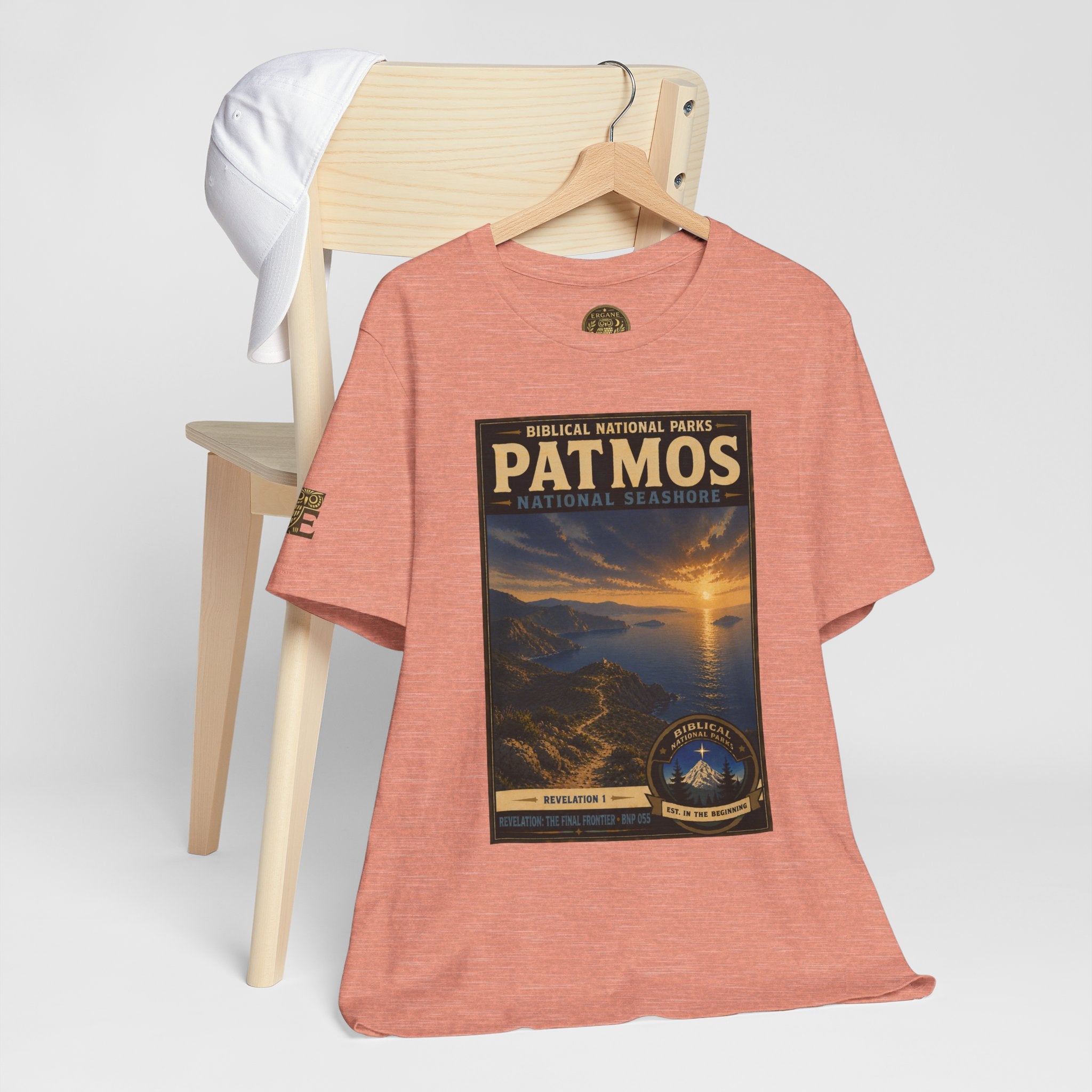 Biblical National Parks Collection X- #055/061 - Revelation: The Final Frontier | Revelation 1 | Vintage nature poster Tee | Biblical national parks graphic shirt