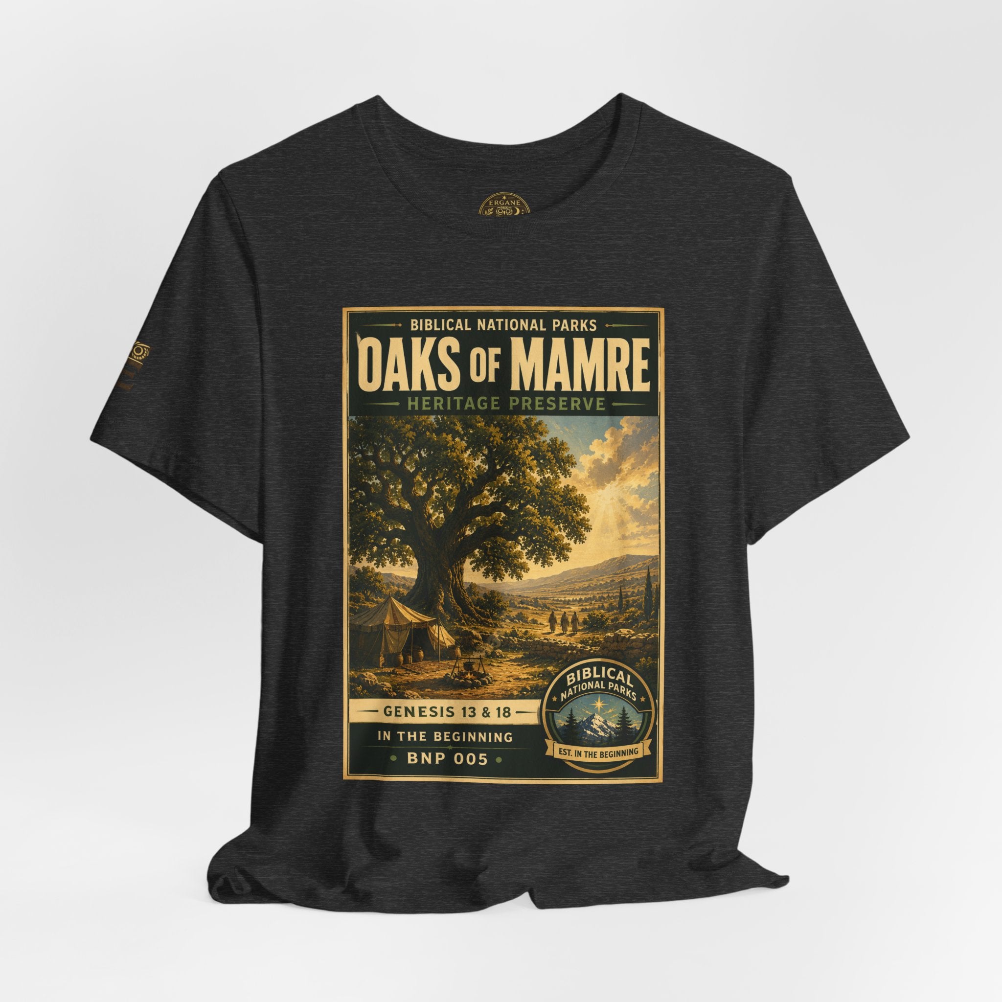 Biblical National Parks Collection I- In The Beginning #005/006 Genesis 13 & 18 | Vintage nature poster Tee | Biblical national parks graphic shirt