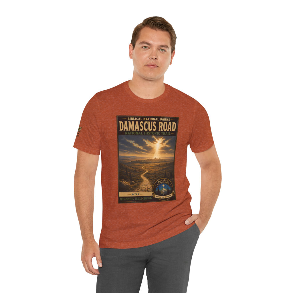 Biblical National Parks Collection VIII- The Apostles' Trails #042/049 | Acts 9 | Vintage nature poster Tee | Biblical national parks graphic shirt