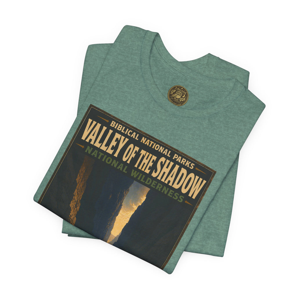 Biblical National Parks Collection IX- #052/054 -Psalms & Sacred Landscapes | Psalm 23:4 | Vintage nature poster Tee | Biblical national parks graphic shirt
