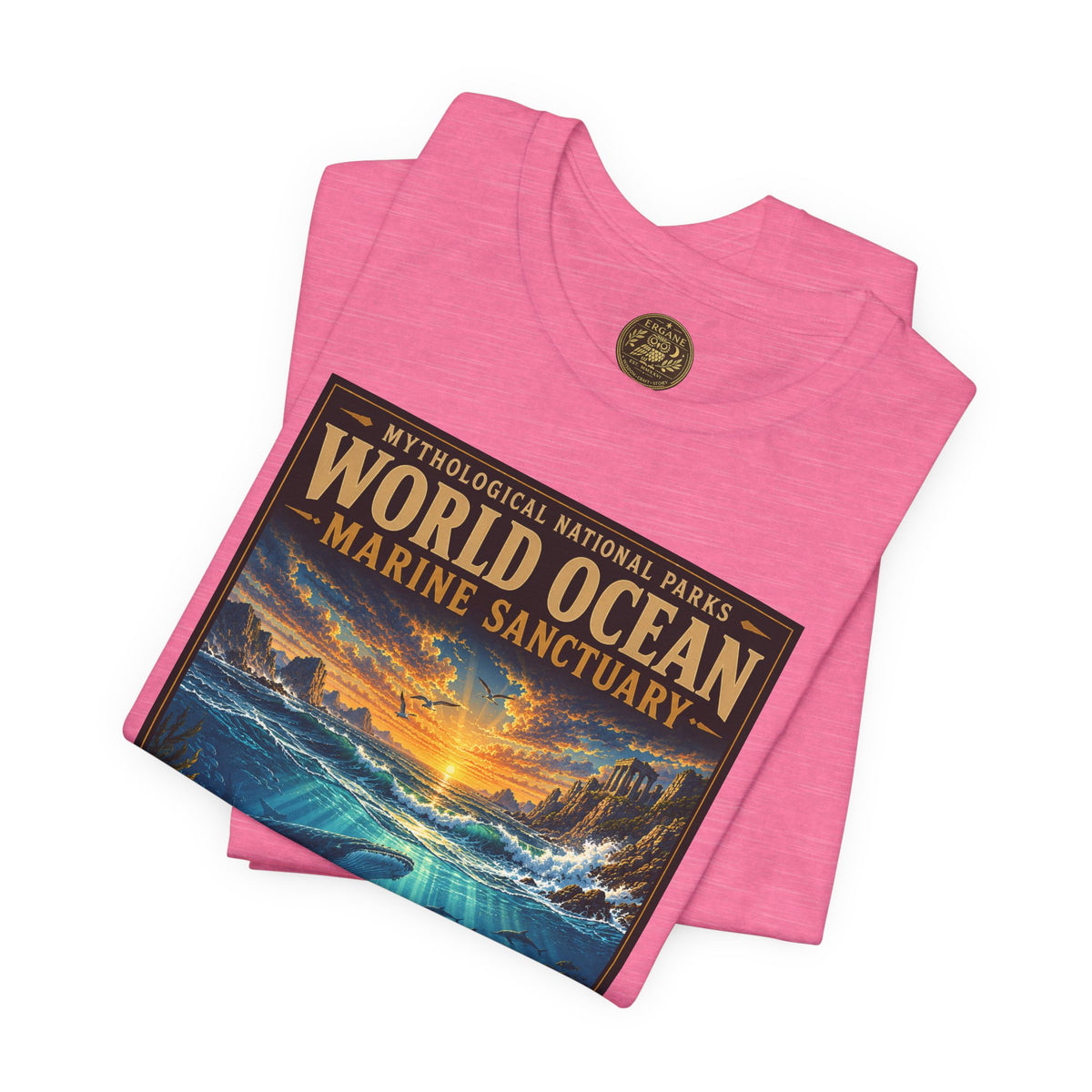 Mythological National Parks COLLECTION V- #050-050 TITANS & PRIMORDIAL REALMS | Vintage nature poster Tee | Mythological National Parks graphic shirt