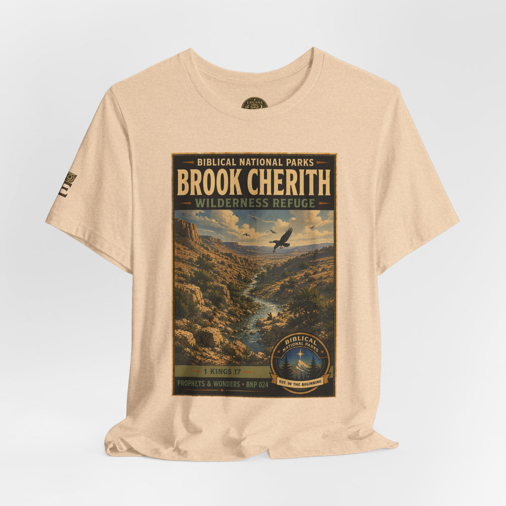 Biblical National Parks Collection V- Prophets & Wonders #024/030 1 Kings 17 | Vintage nature poster Tee | Biblical national parks graphic shirt