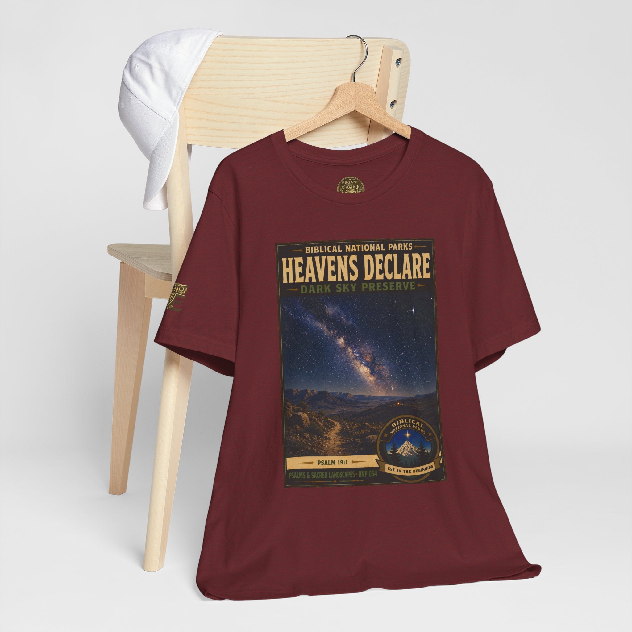 Biblical National Parks Collection IX- #054/054 -Psalms & Sacred Landscapes | Psalm 19:1 | Vintage nature poster Tee | Biblical national parks graphic shirt